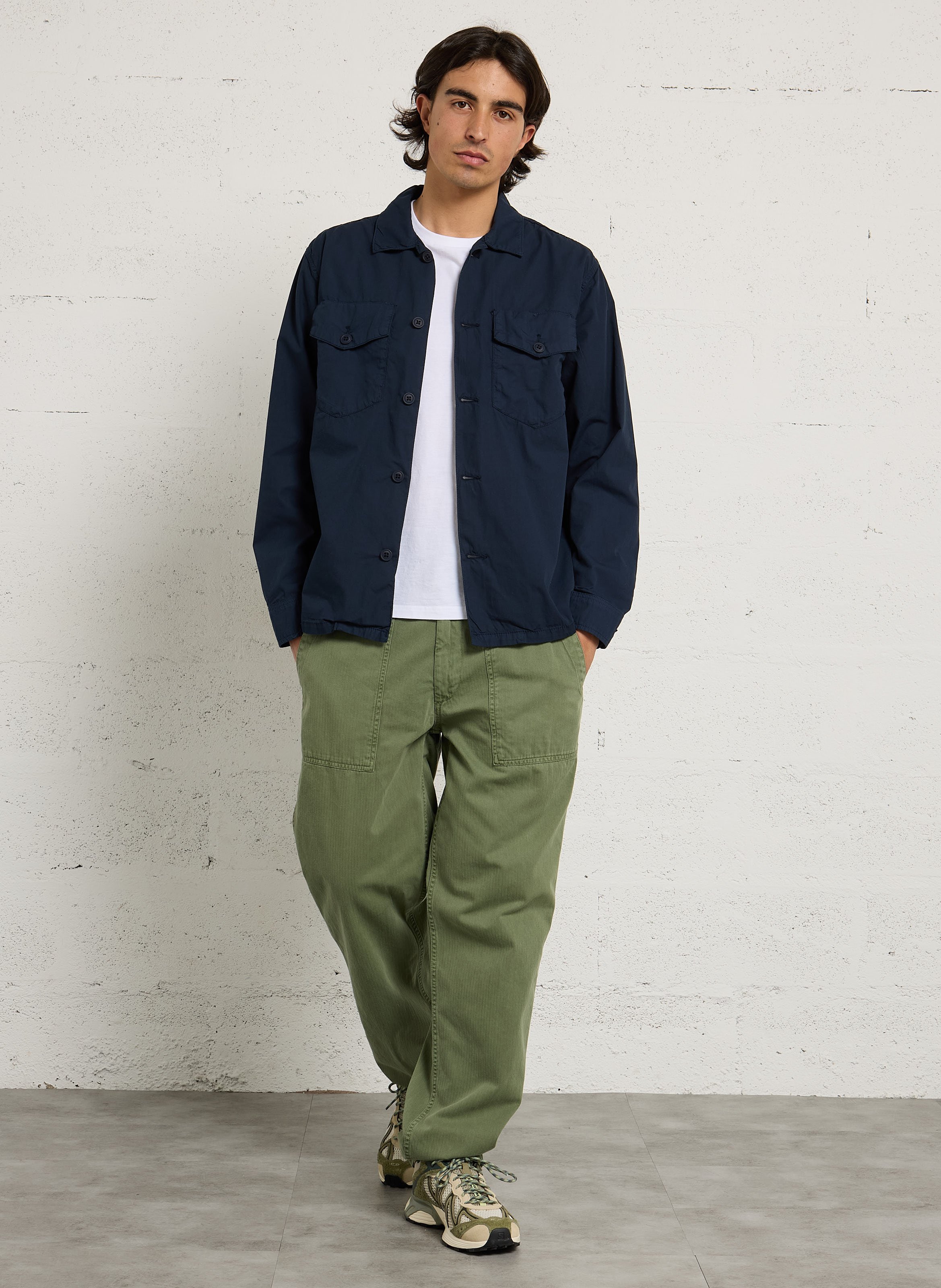 Gerade geschnittene Baumwollhose HARTFORD Khaki