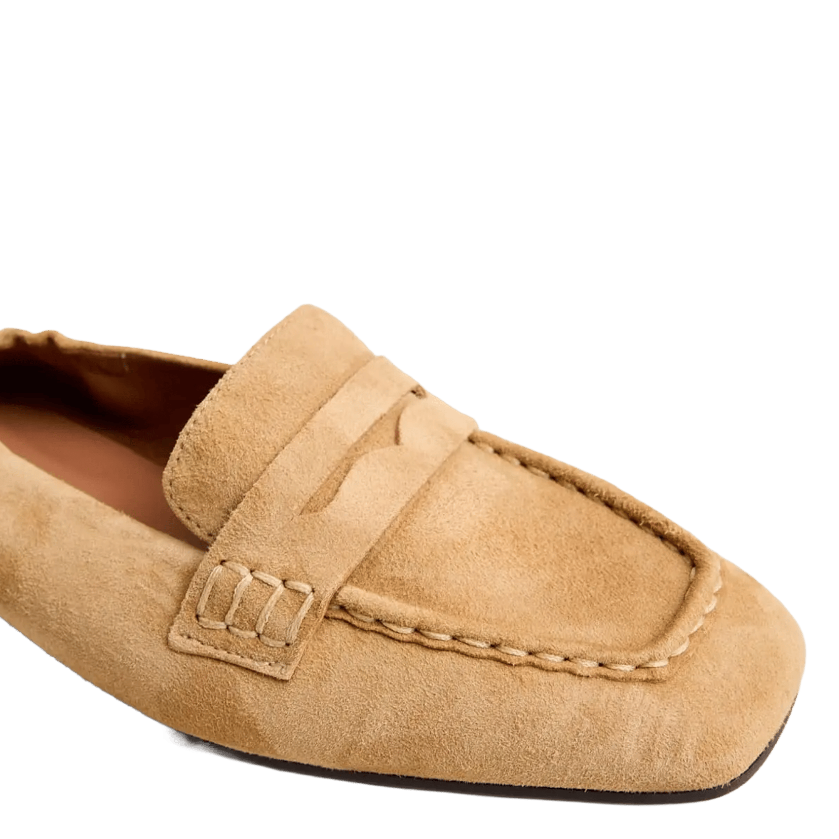Mocassins unies en cuir velours JONAK Marron