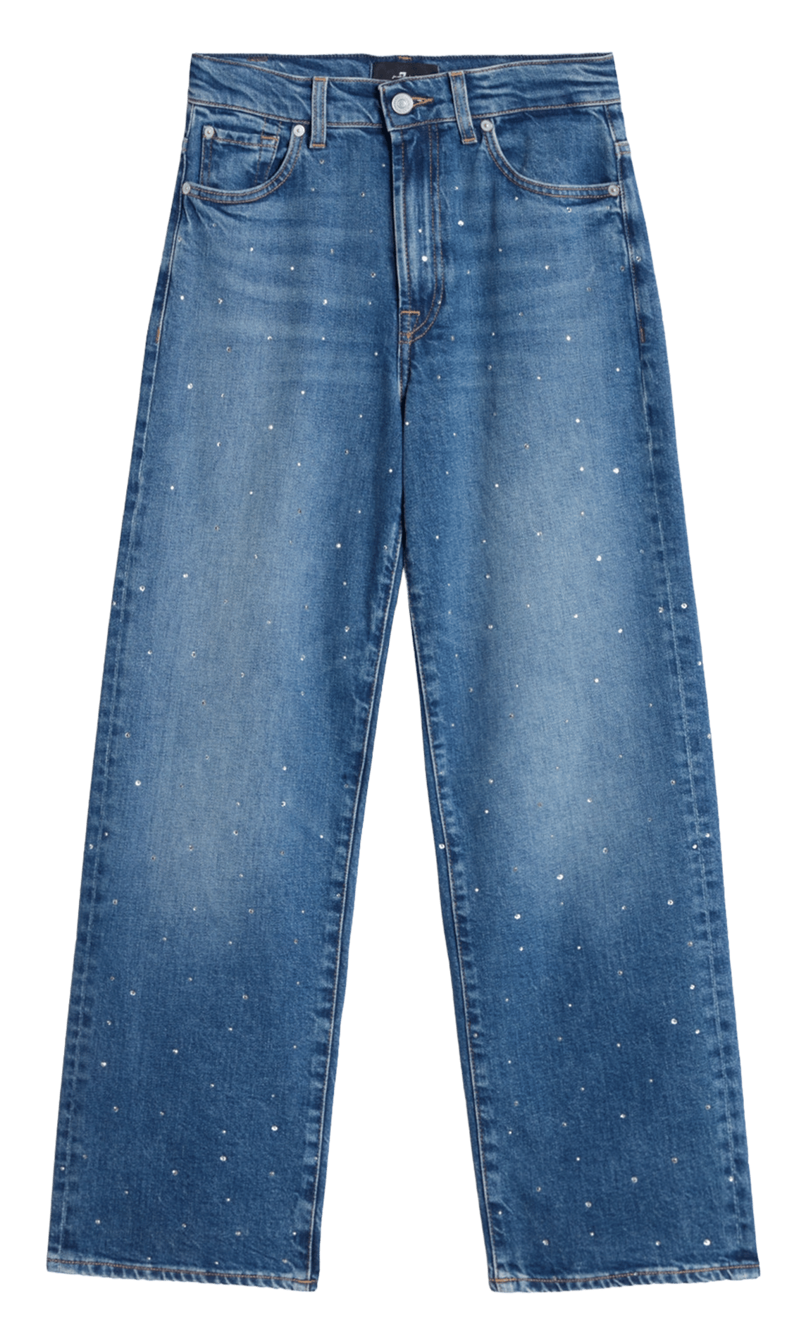Straight Cut Jeans aus Baumwoll-Mix 7 FOR ALL MANKIND Blau