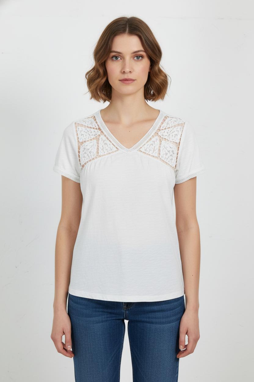 Tommy Badge T-shirt COMPTOIR DES COTONNIERS - Seconde main White