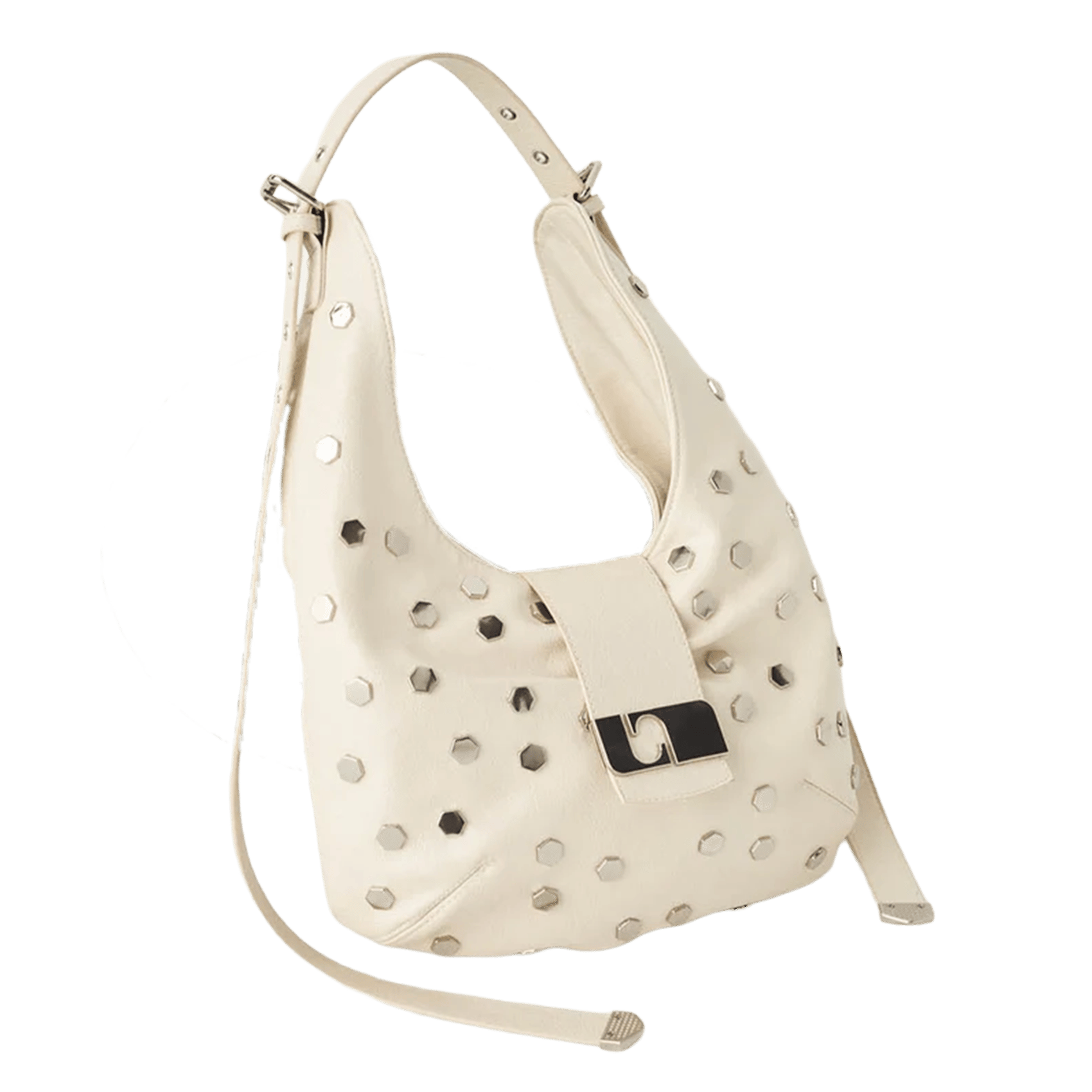 Sac porté main à studs LAAGAM Blanc