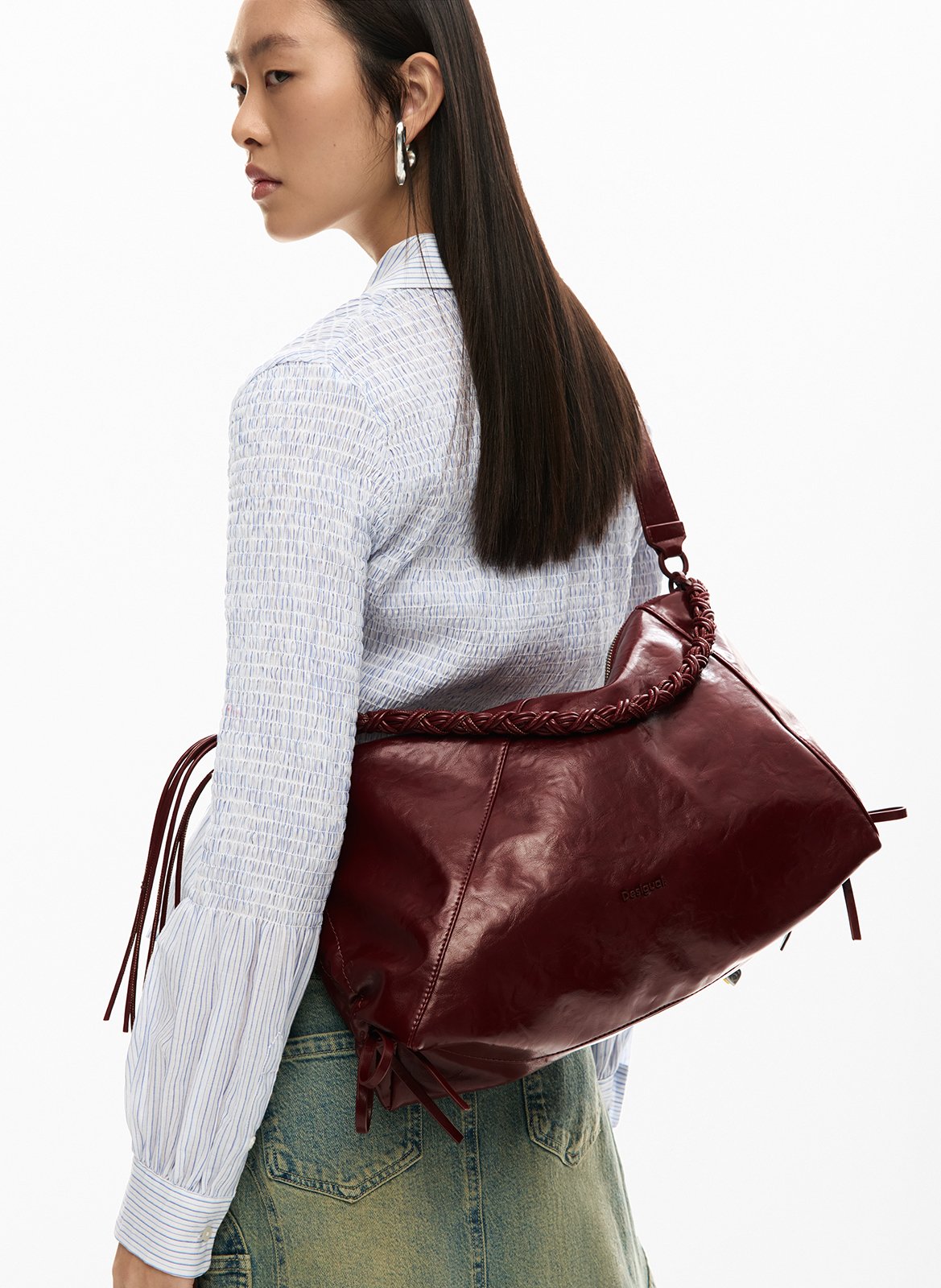 Cabas effet cuir DESIGUAL Rouge