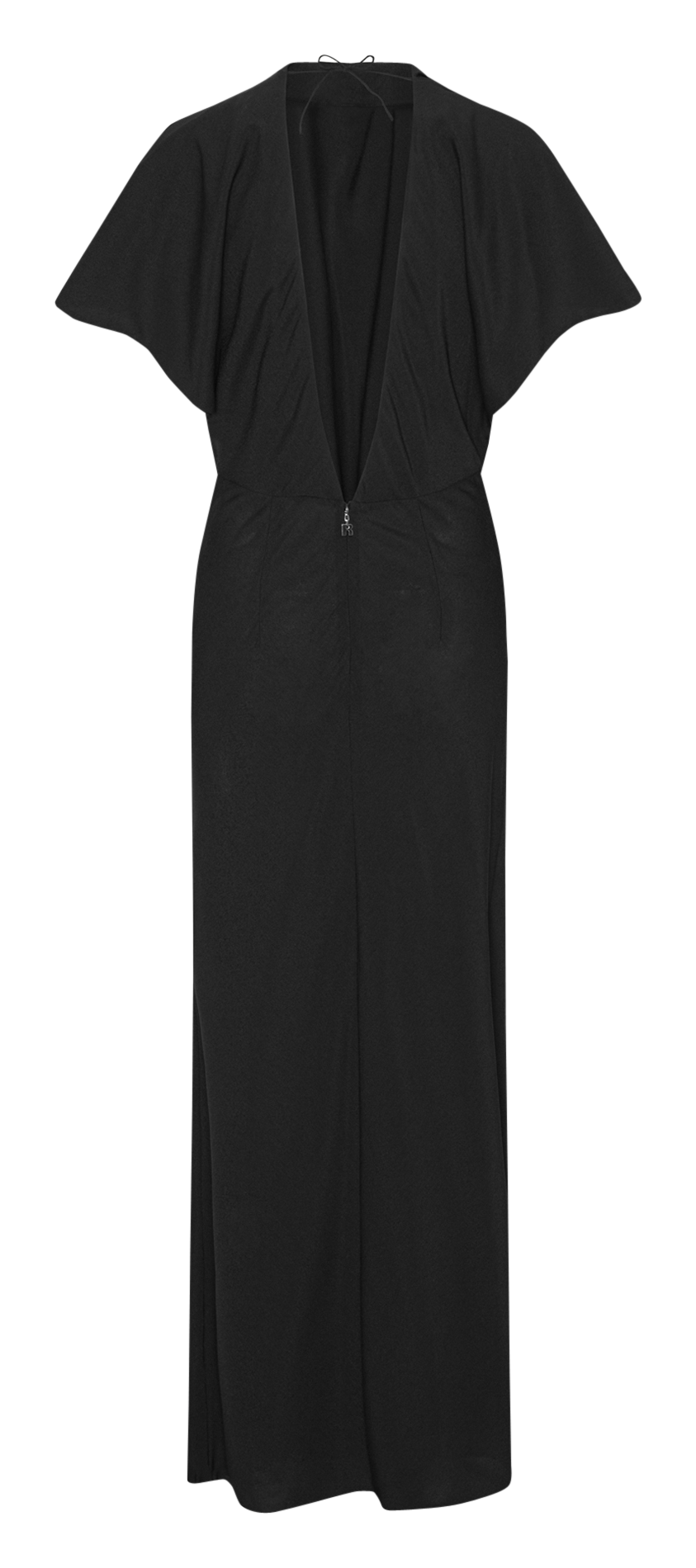 Long slit dress ROTATE Black