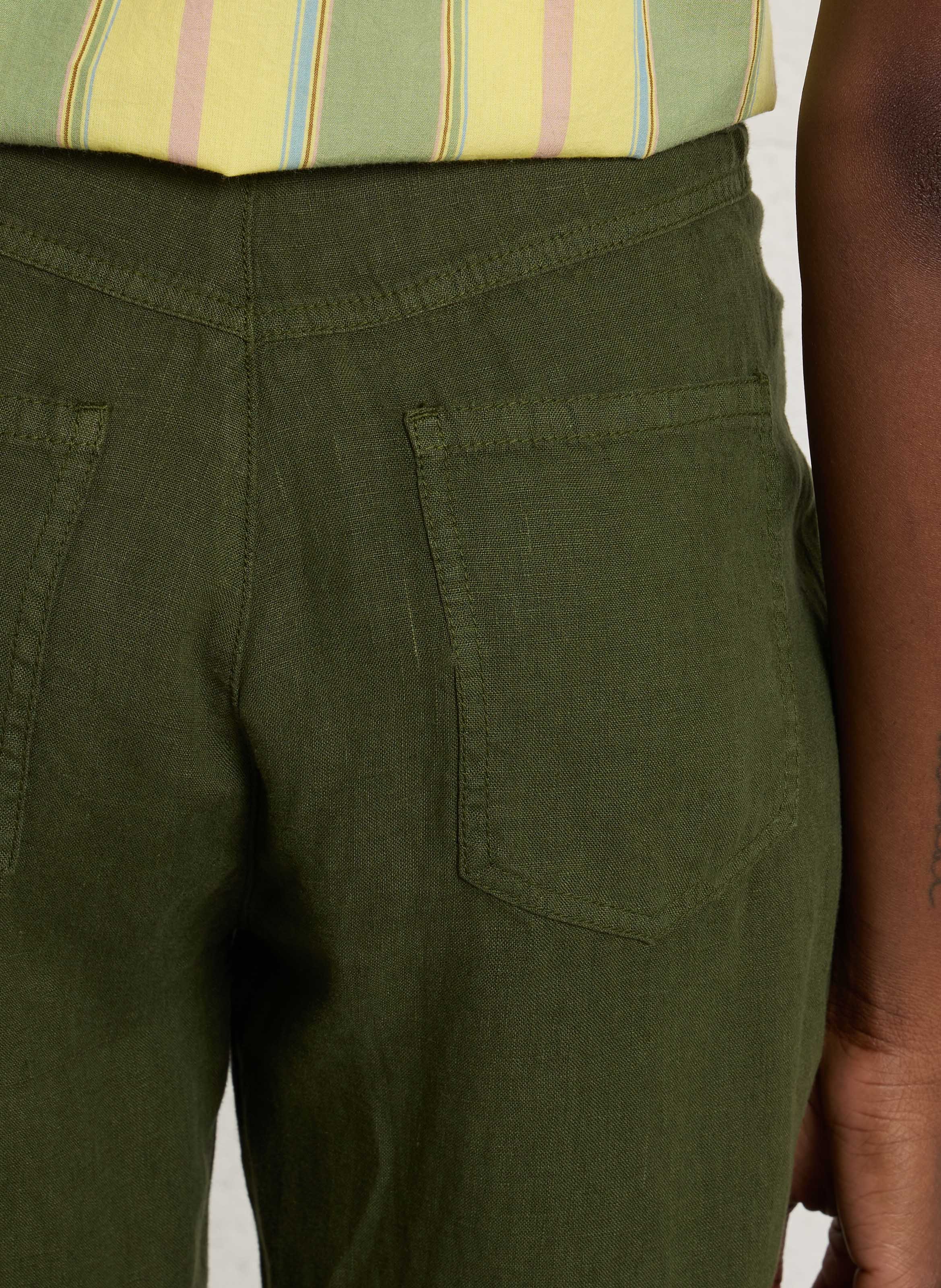 Angepasste Leinenhose BENSIMON Khaki