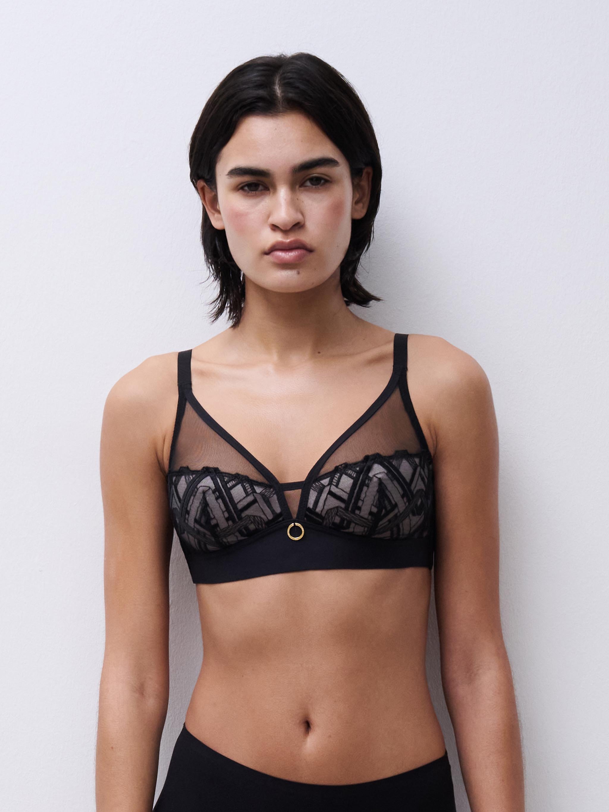 Non-wired support bra CHANTELLE Black