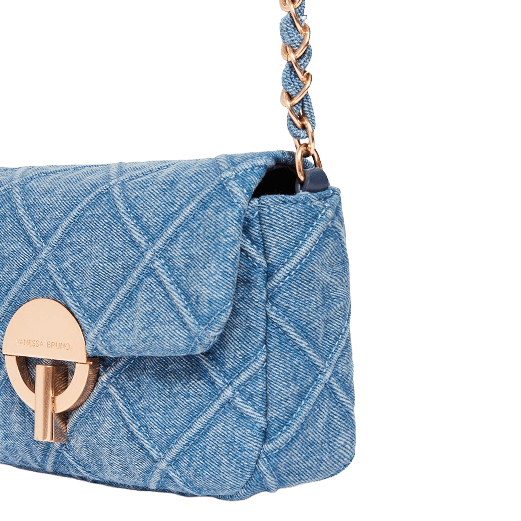 Sac bandoulière en coton VANESSA BRUNO Bleu