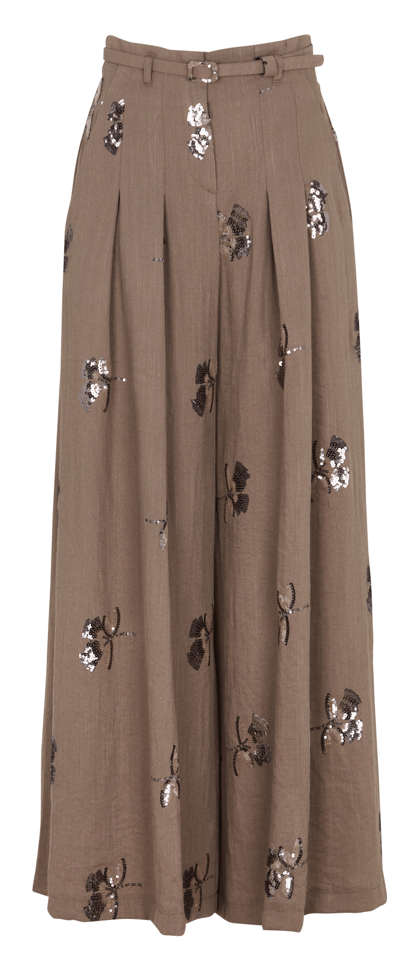 Wide-leg sequined pants IMPERIAL Green