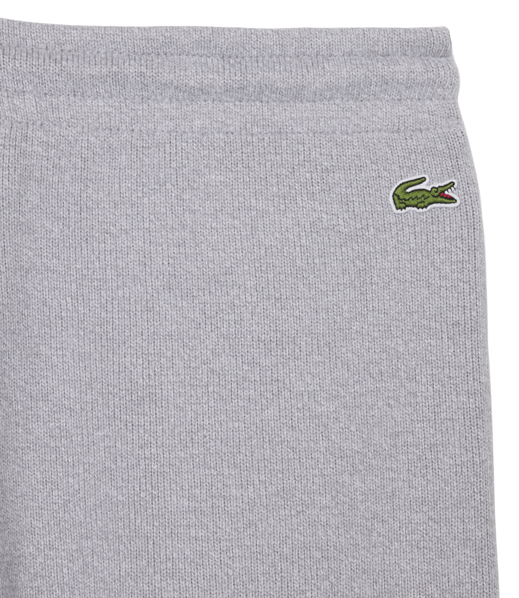 Jogging droit en coton mélangé LACOSTE Gris
