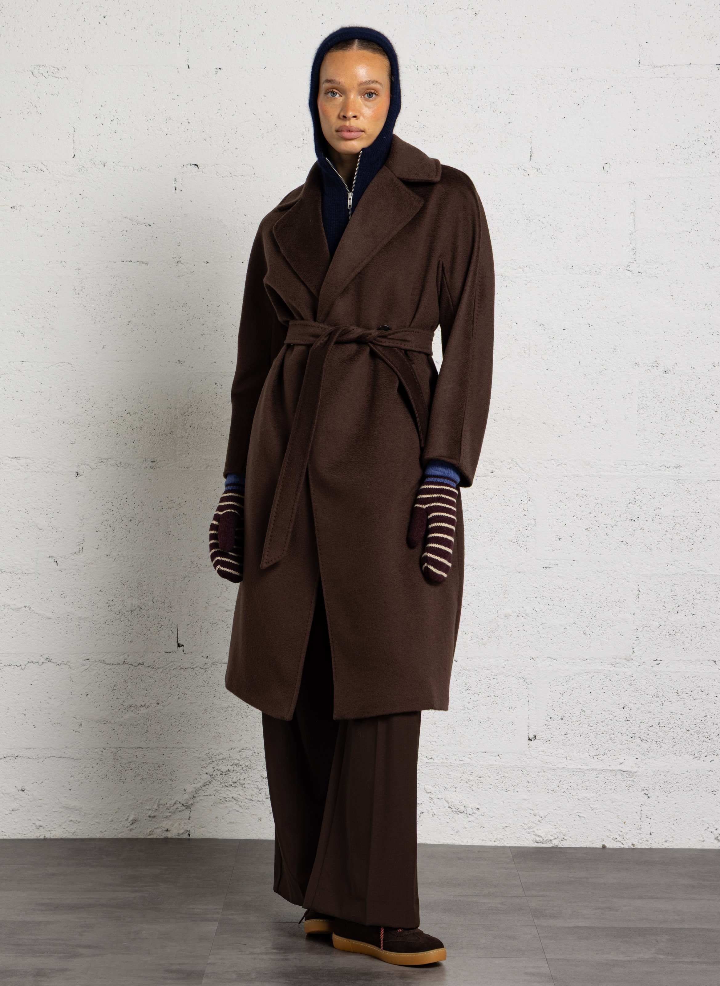 Long belted wool coat MAX MARA WEEK END