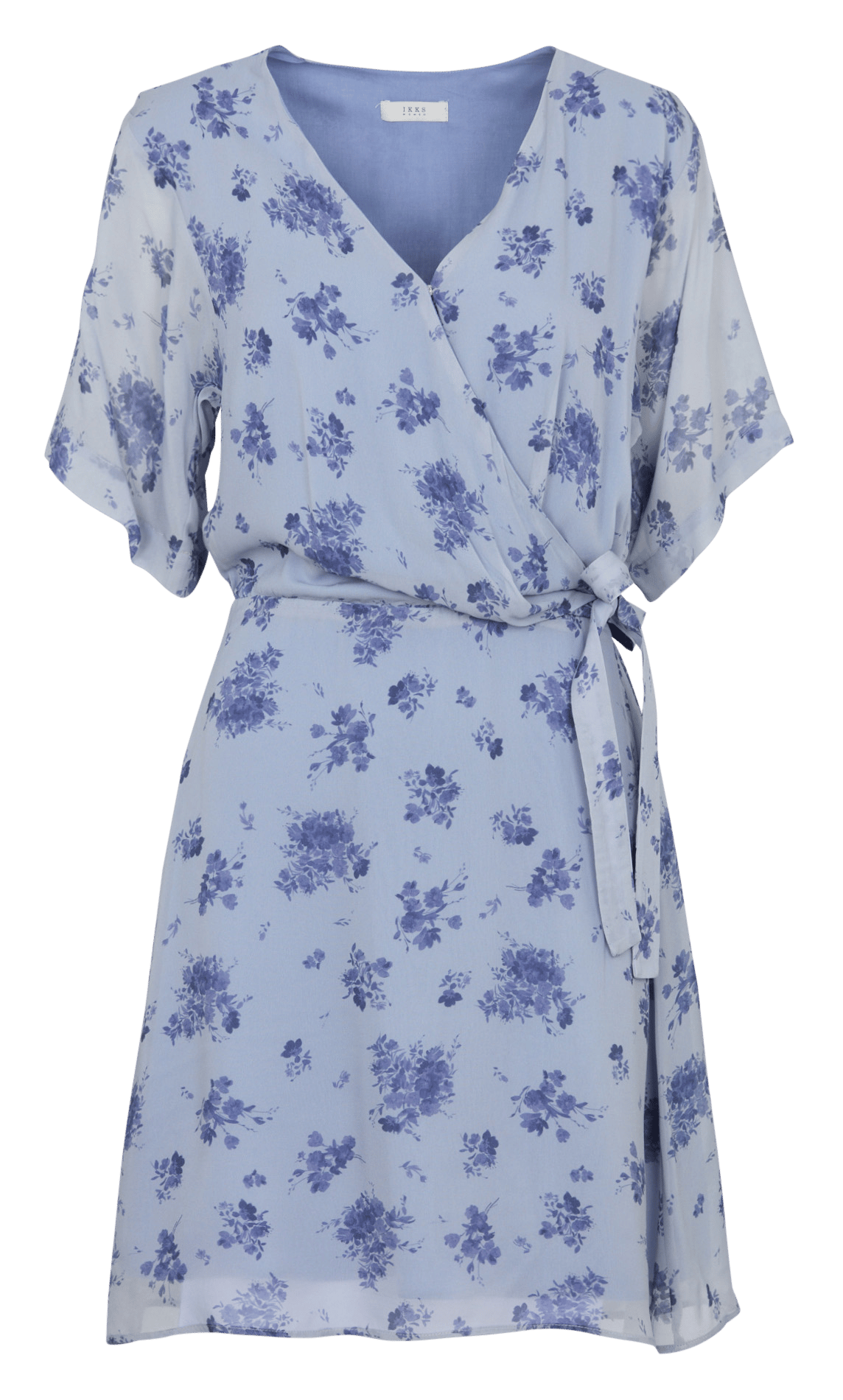 Robe courte cintrée à imprimé IKKS Bleu