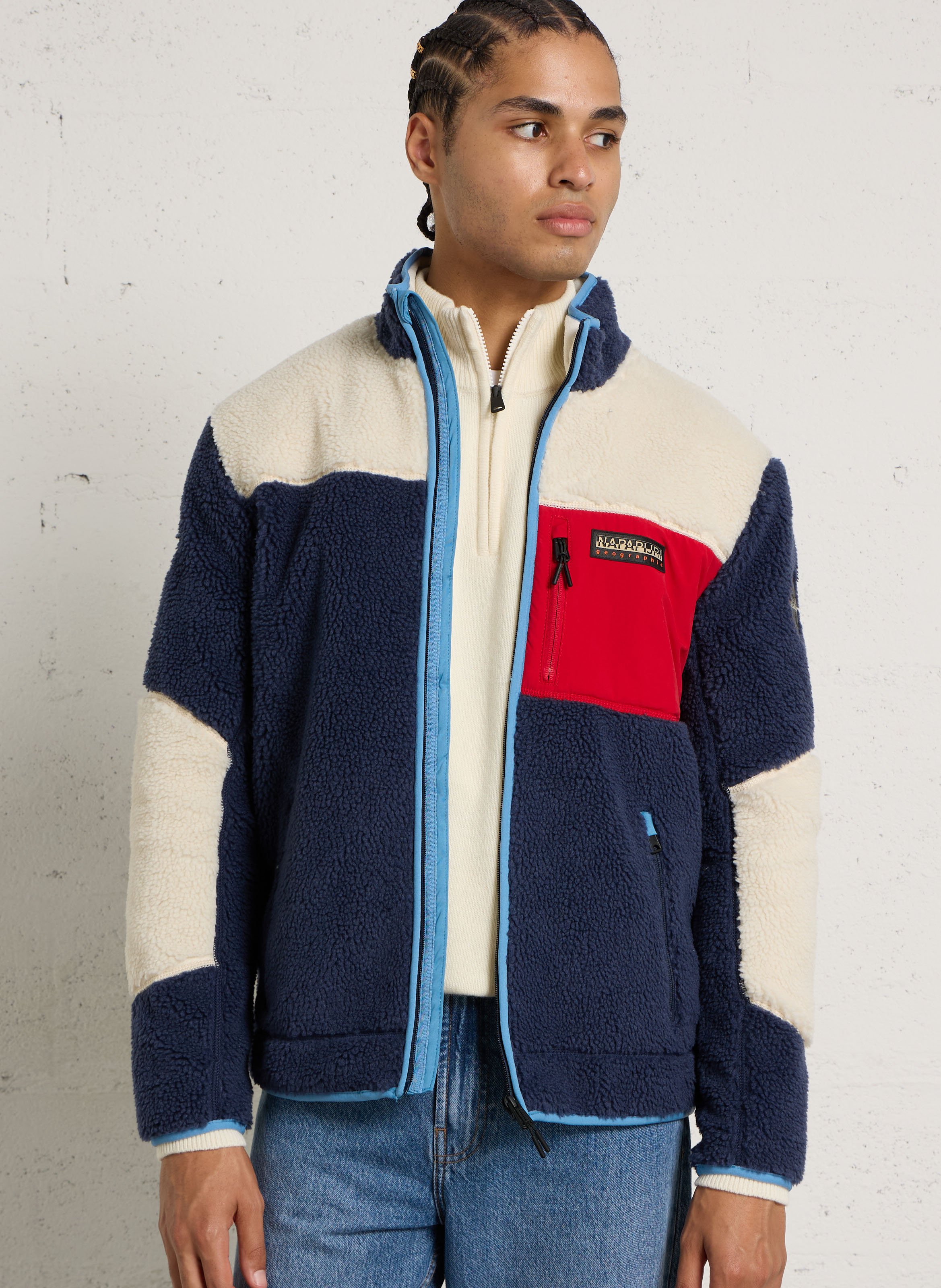Gerade geschnittene Jacke mit Stehkragen NAPAPIJRI