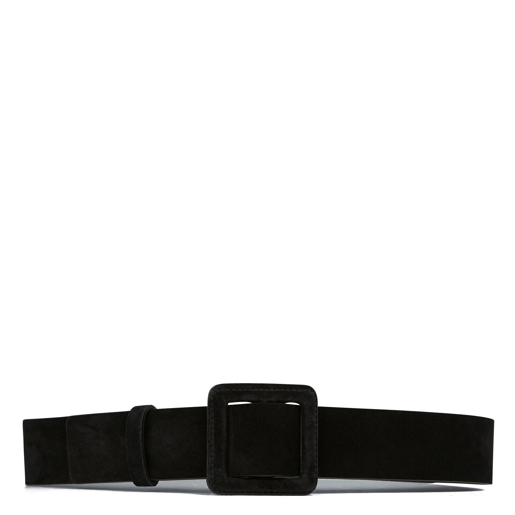 Leren riem met gesp BA&SH Zwart