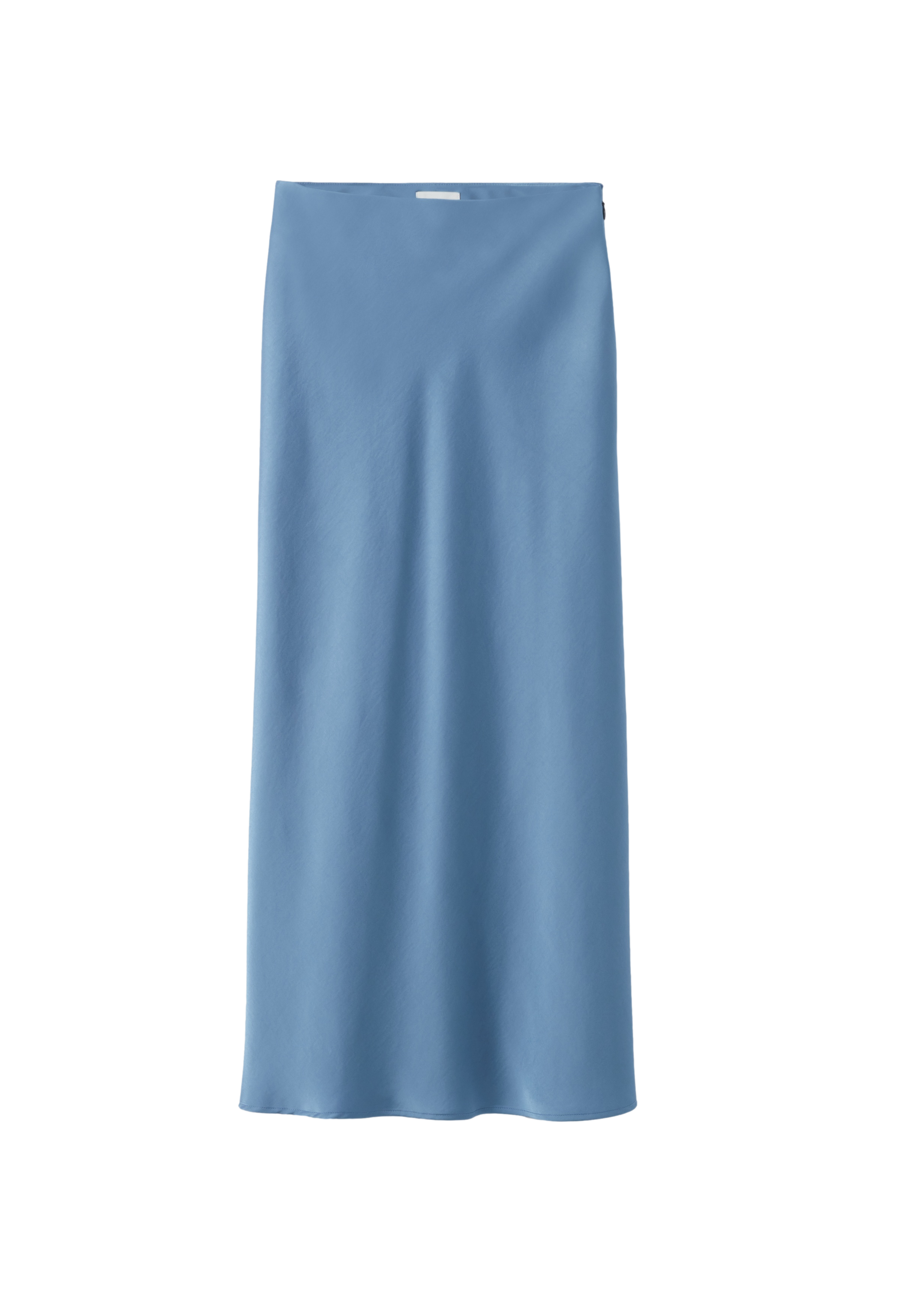Long fluid satiny skirt CLAUDIE PIERLOT Blue