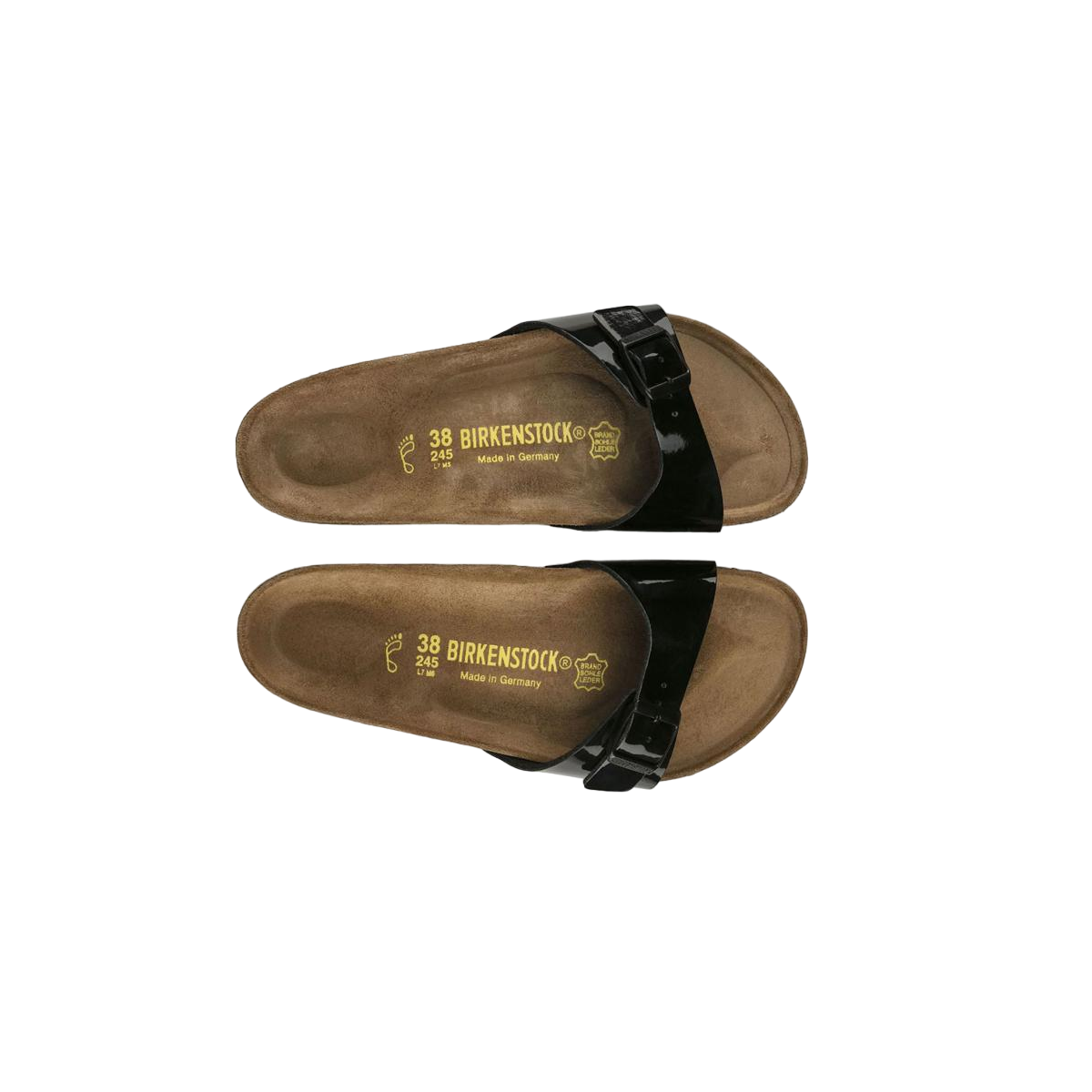 Faux leather sandals BIRKENSTOCK Black