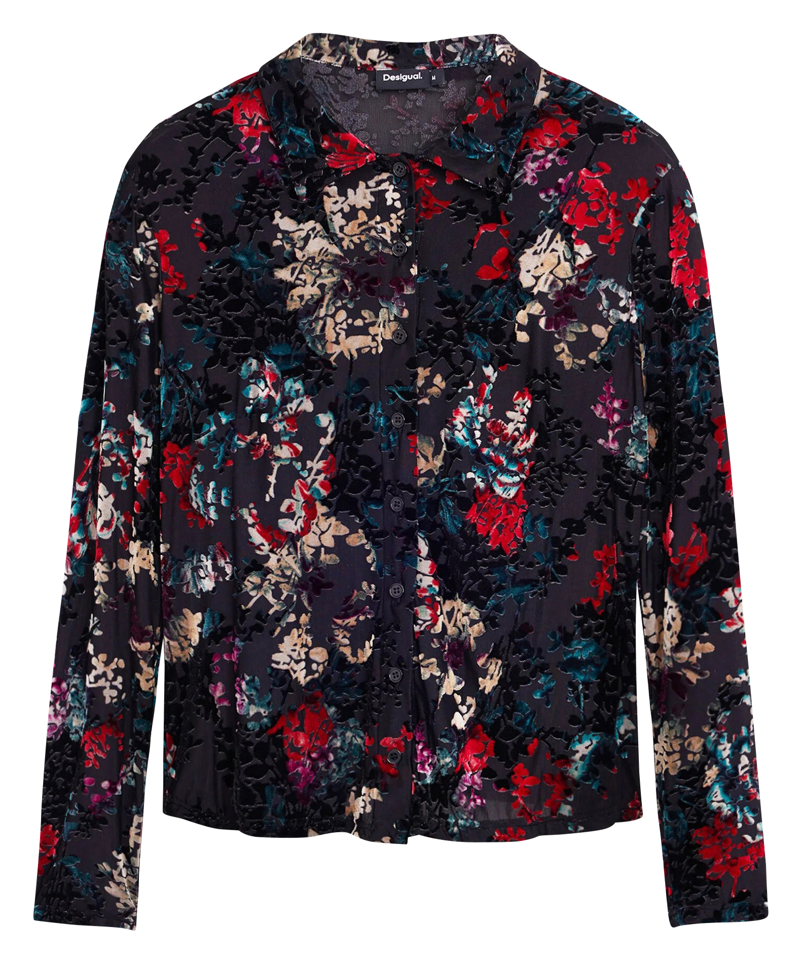 Fluid printed shirt DESIGUAL Black