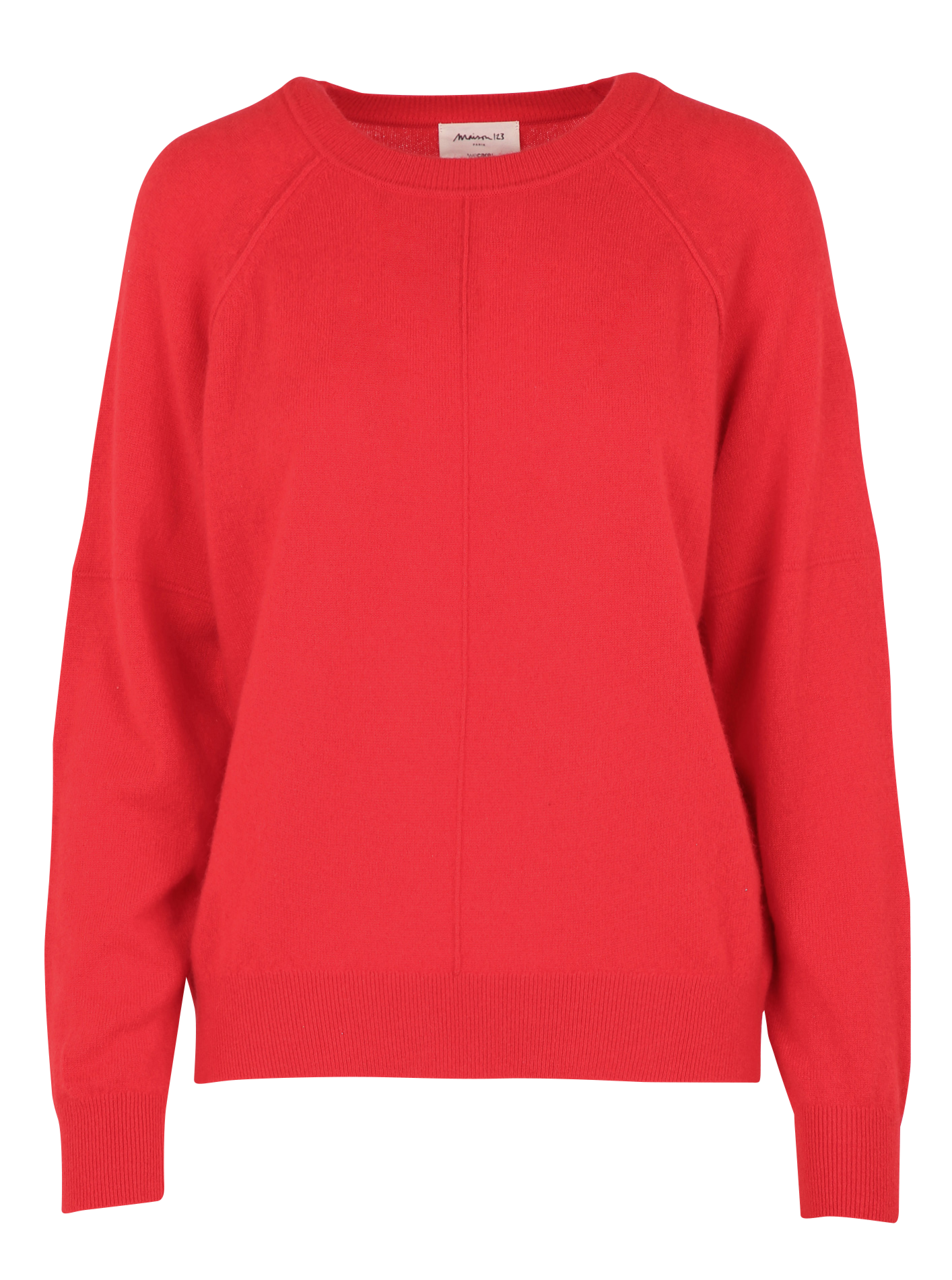 Belted cashmere sweater MAISON 123 Red