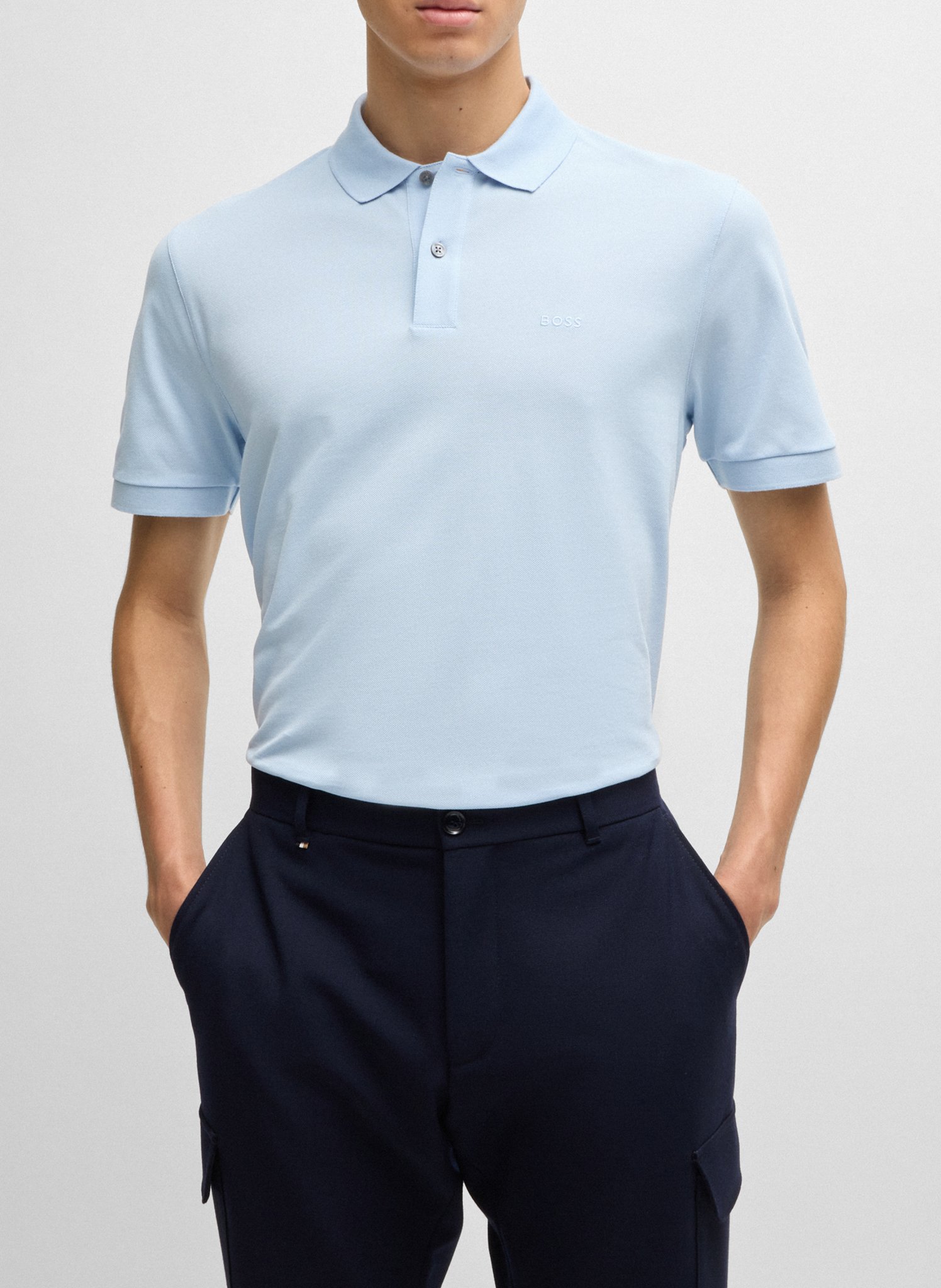 Regular-fit organic cotton polo shirt BOSS