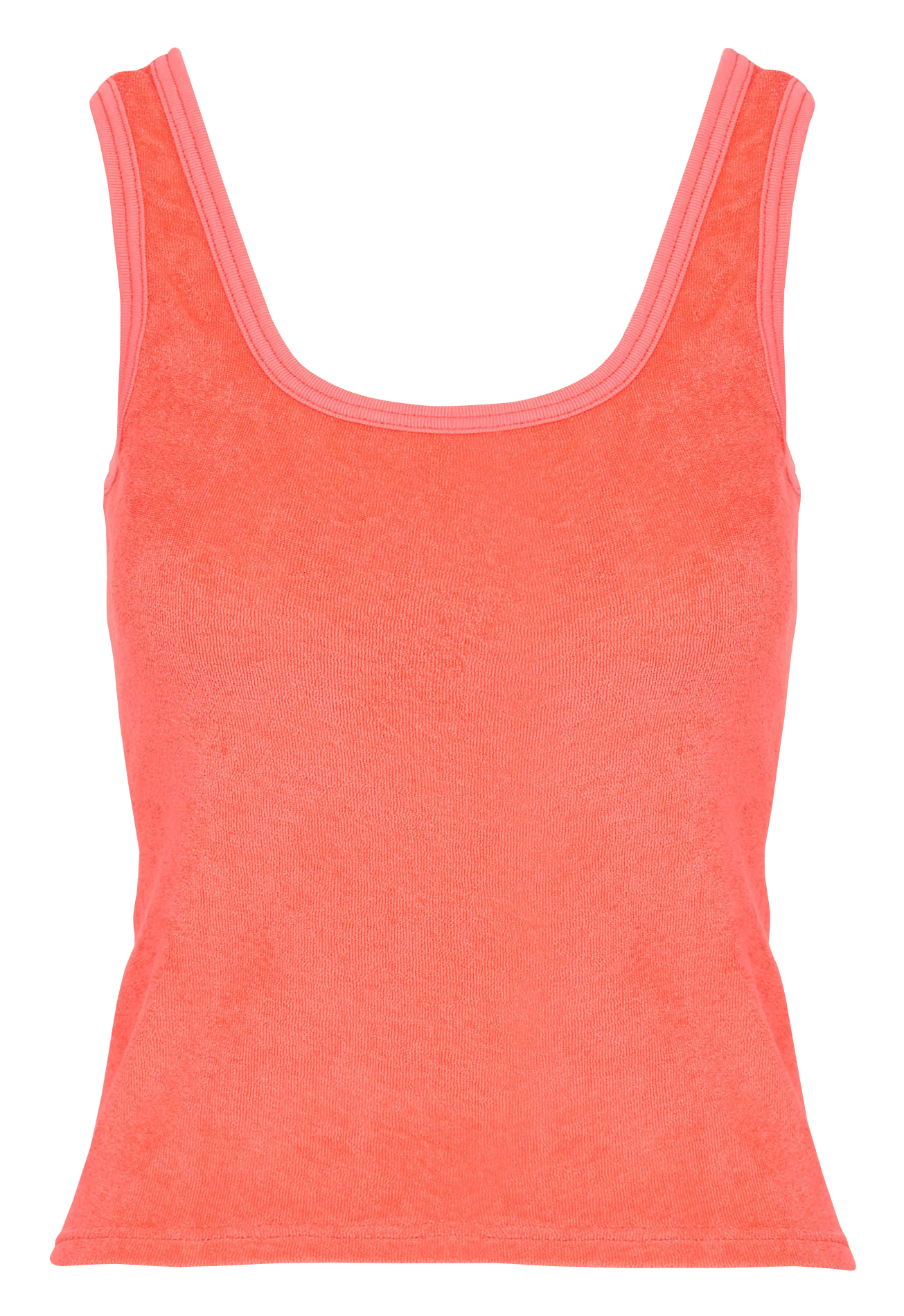Straight cotton tank top BANANA MOON Orange