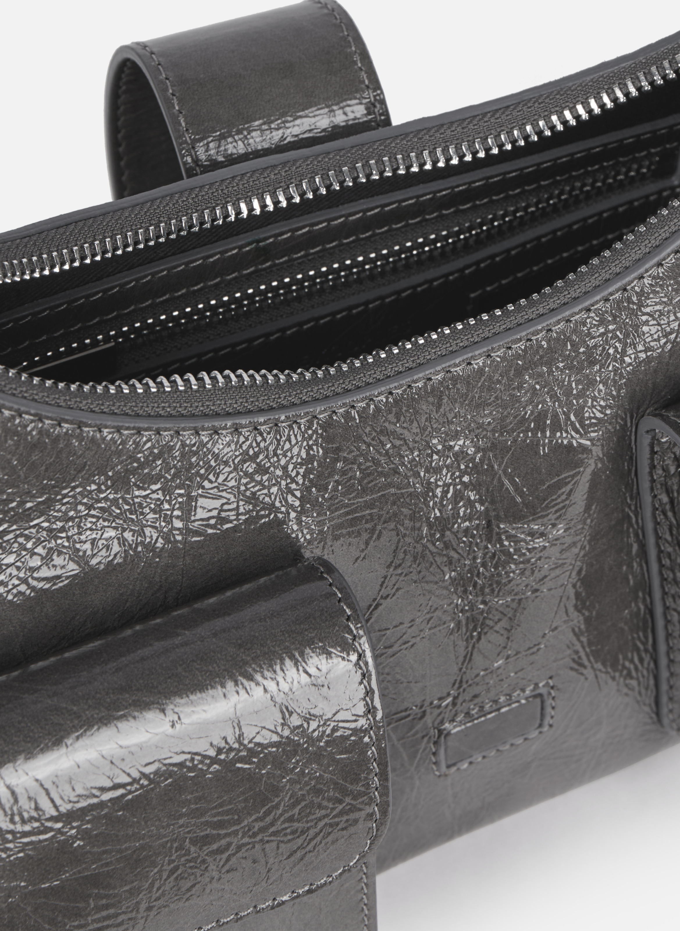 Amelia leather handbag THE KOOPLES Grey