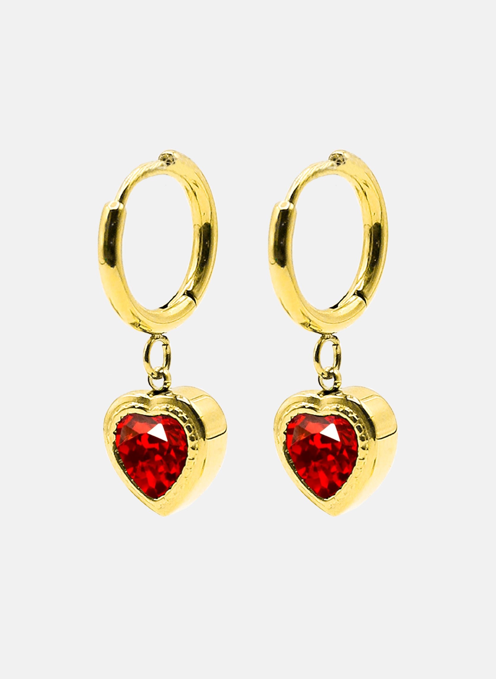 Mini Aegir hoop earrings AEC Paris Red