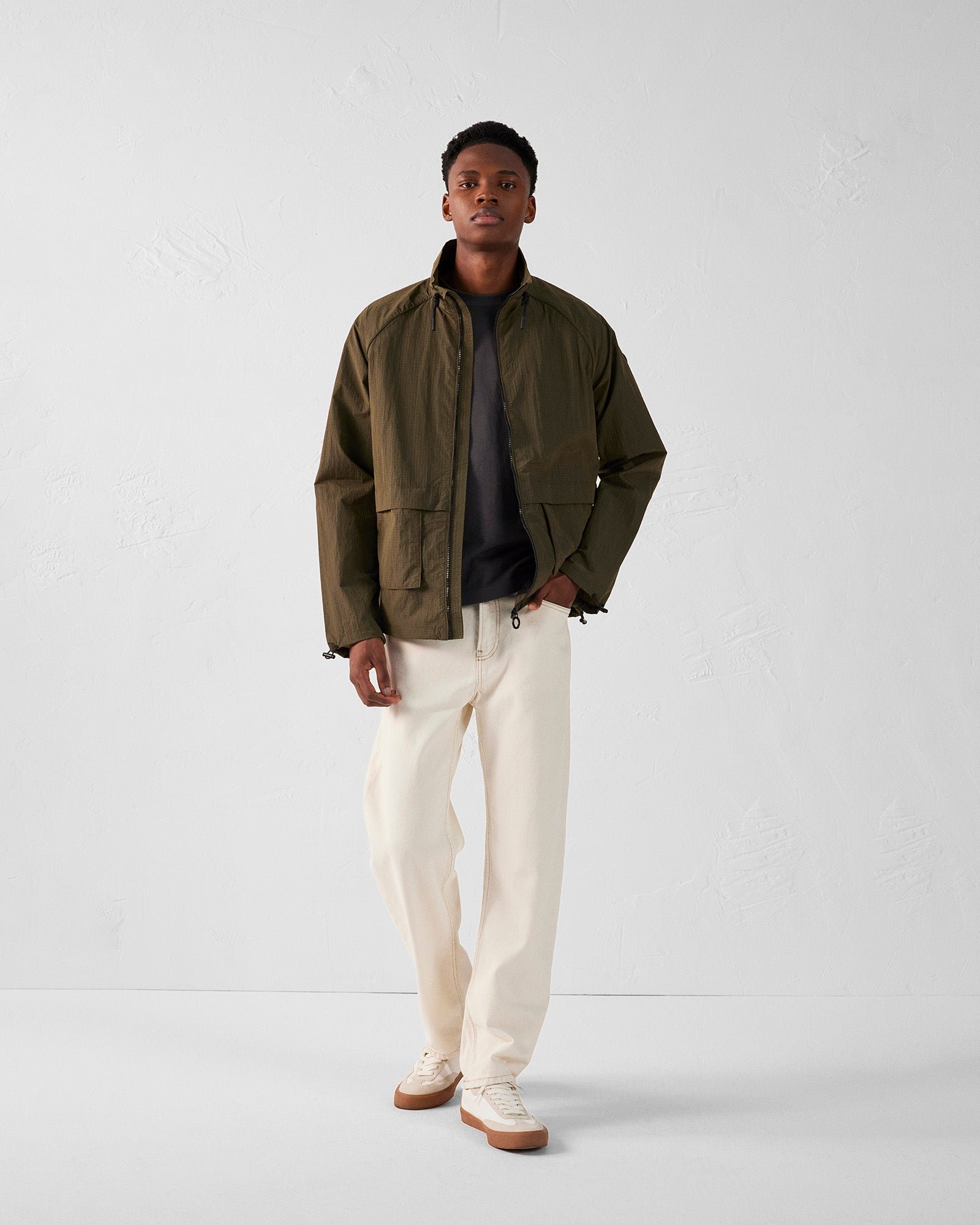 Light windbreaker jacket placebo JOTT Green