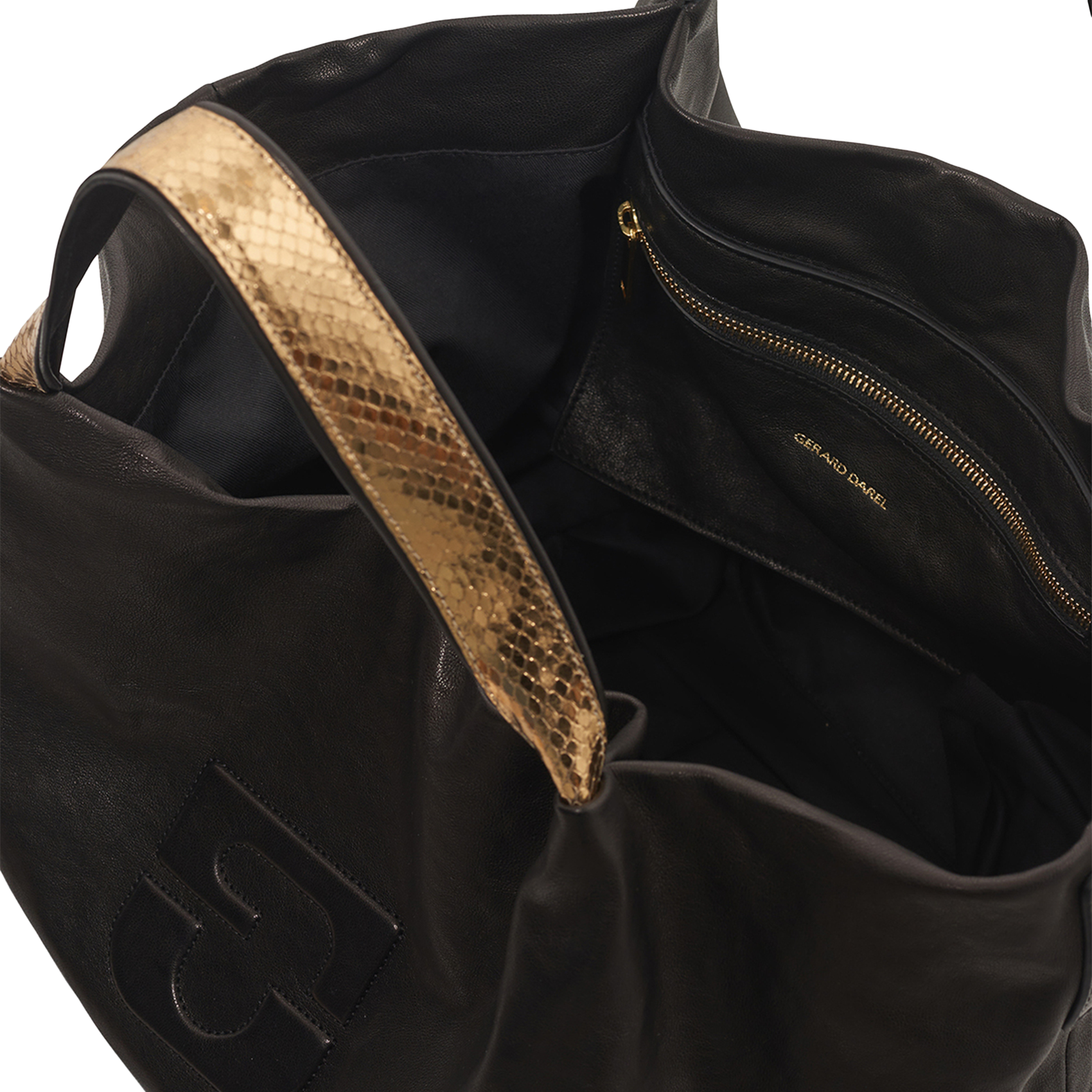 Hobo shoulder bag in leather Black Gerard darel Women Place