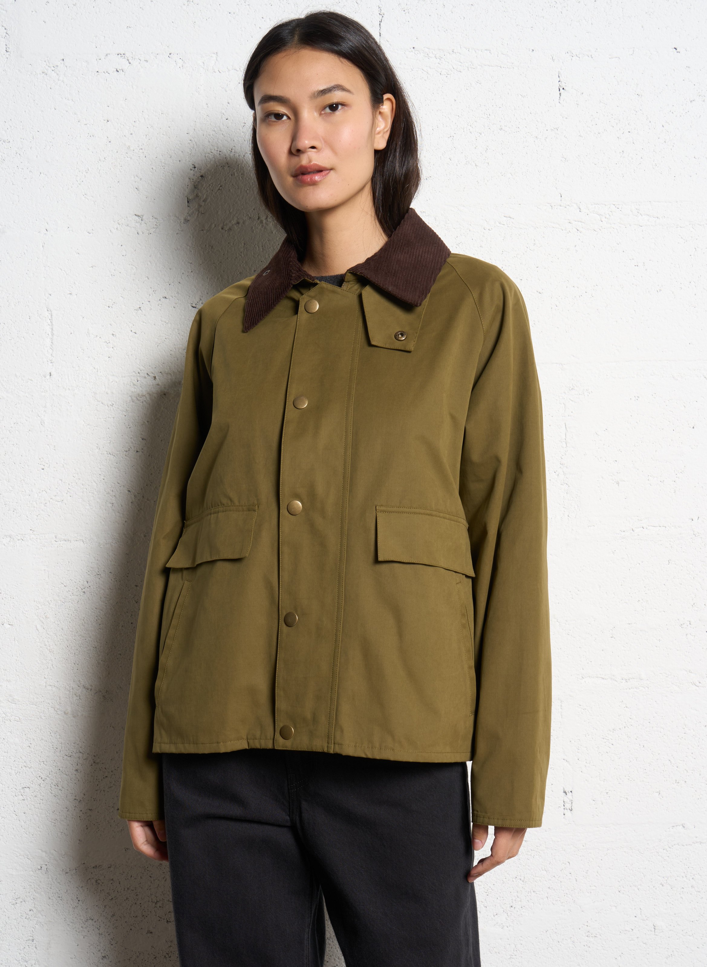 Oversized jacket with tailored collar JC SOPHIE Green