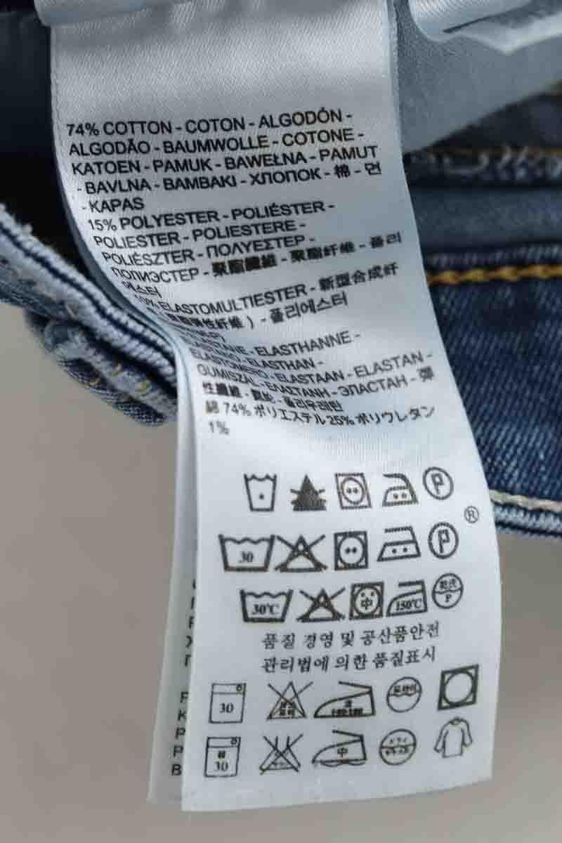 Cotton straight jeans LEVI'S - Seconde main Blue