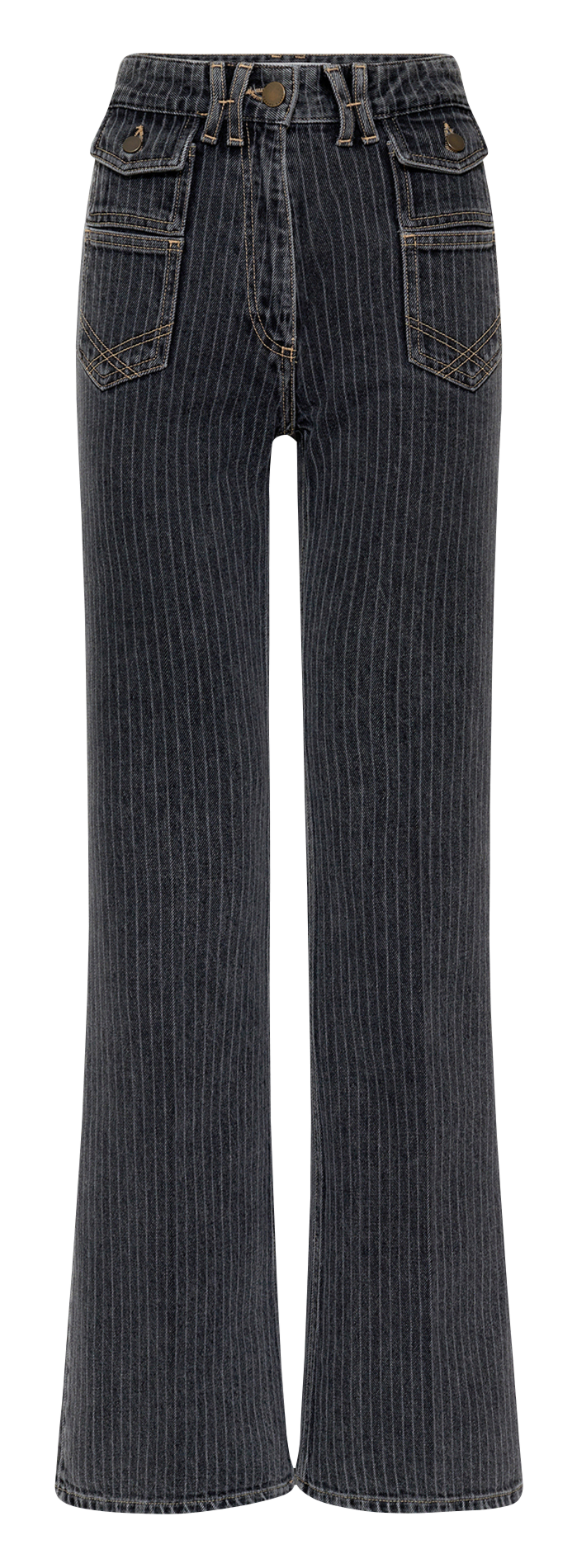 Jean patte d&#039;eph à rayures GERARD DAREL Gris