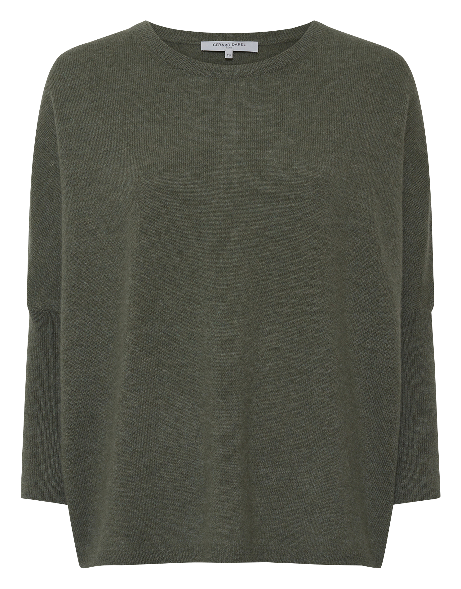 Kasjmier trui met opstaande kraag GERARD DAREL Kaki