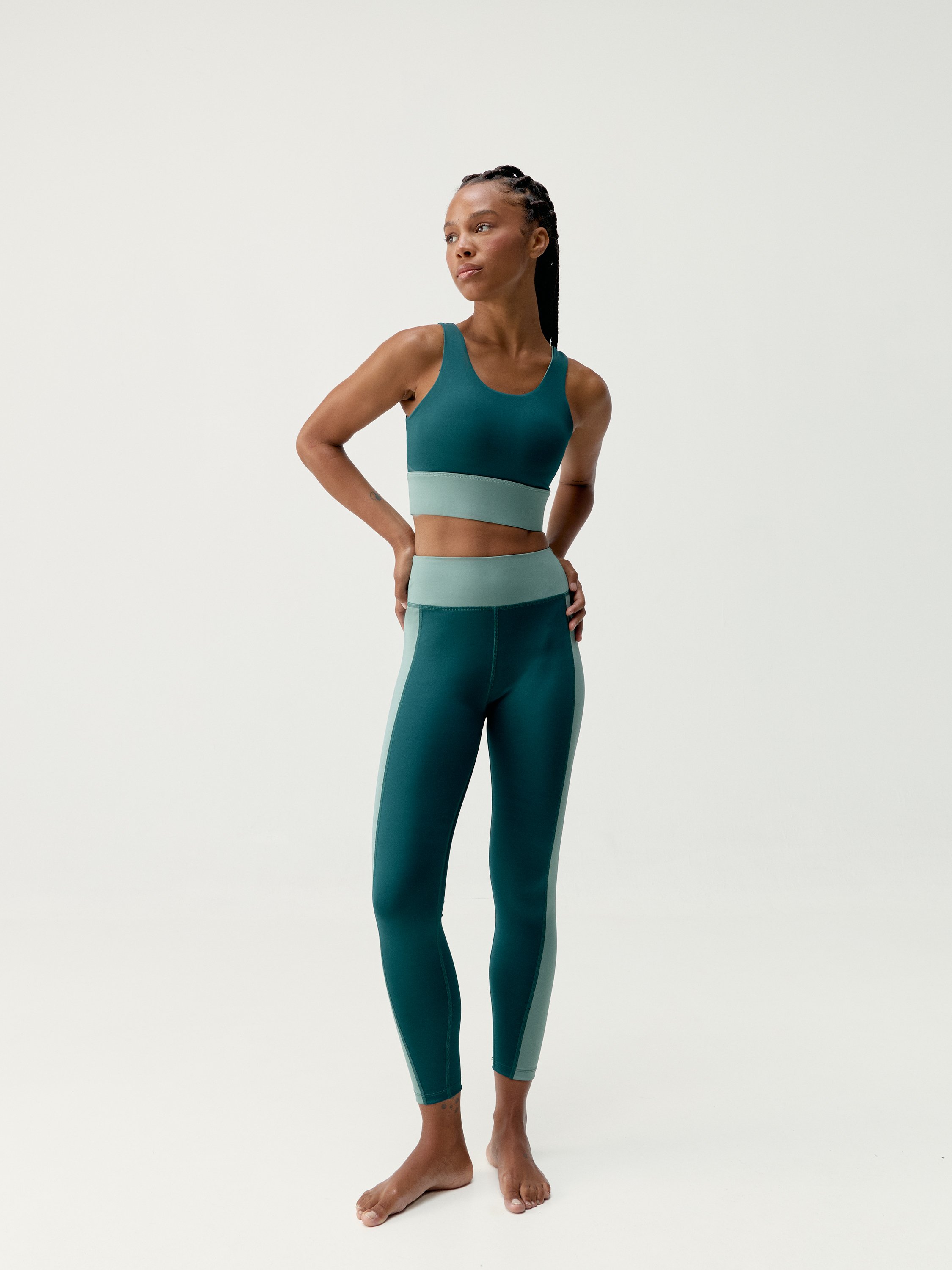 Flared legging BORN LIVING YOGA Green