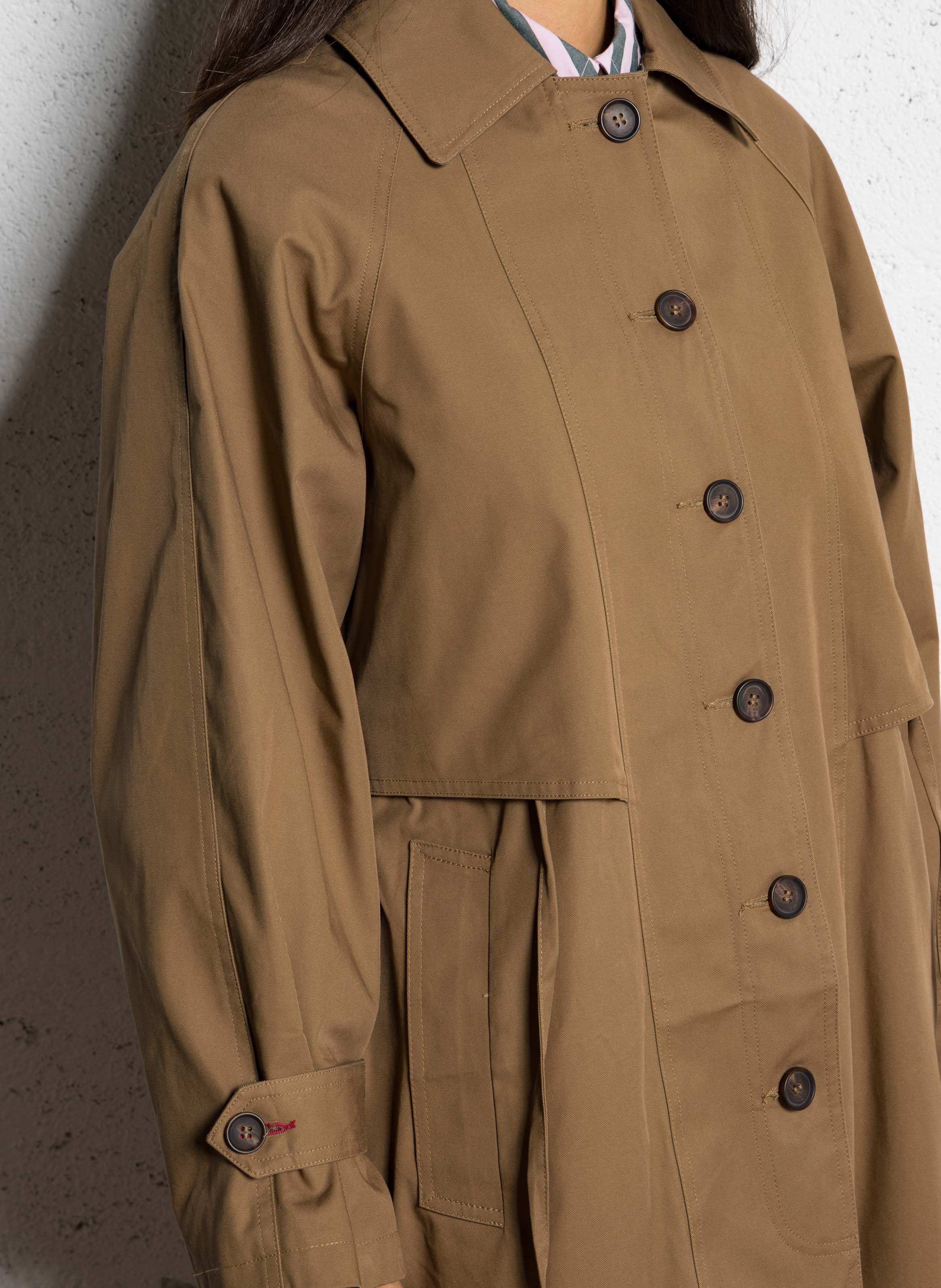 Trench oversize en coton DAMSON MADDER Marron