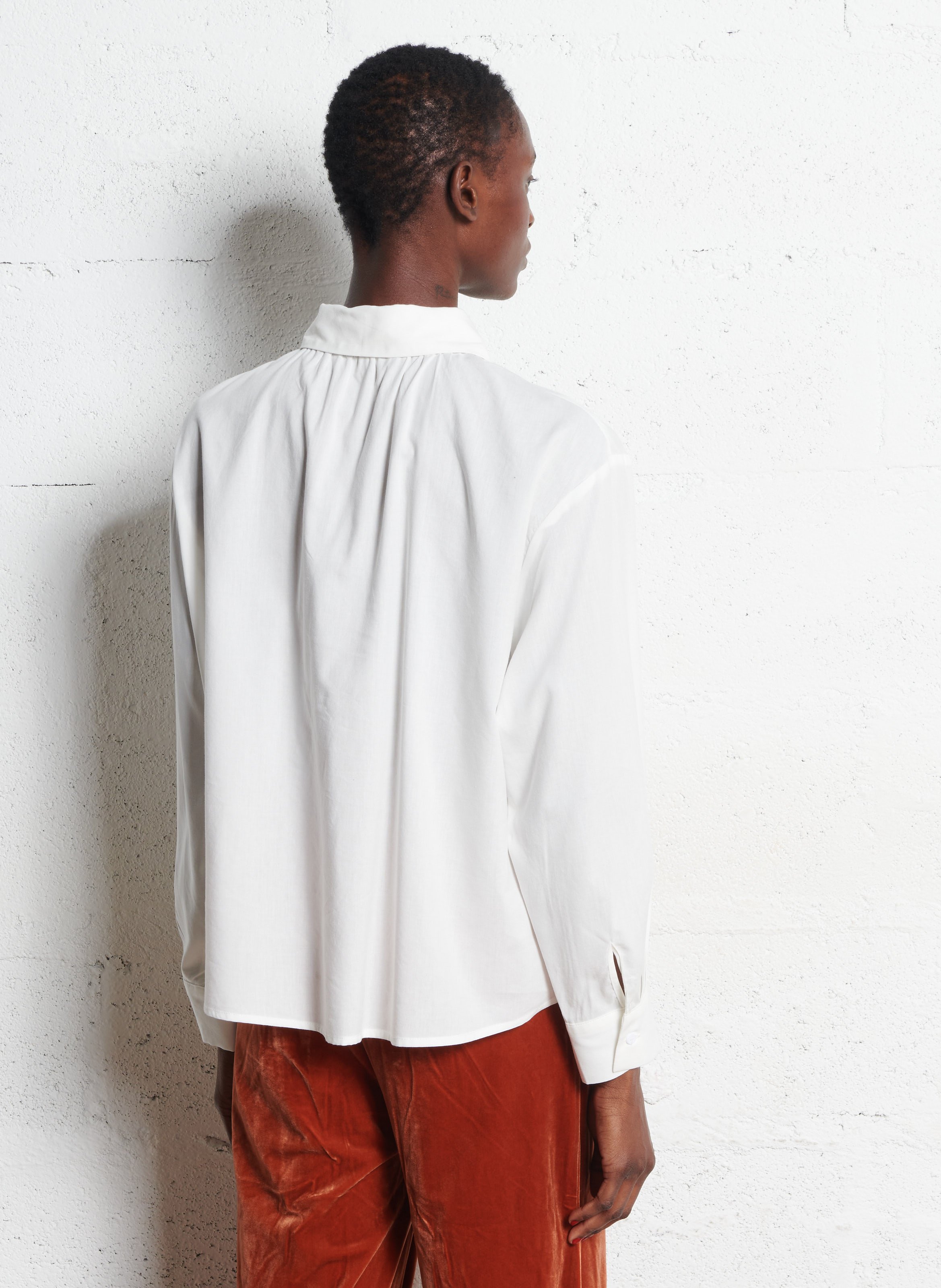 Chemise ample boutonnée unie SEE U SOON Blanc