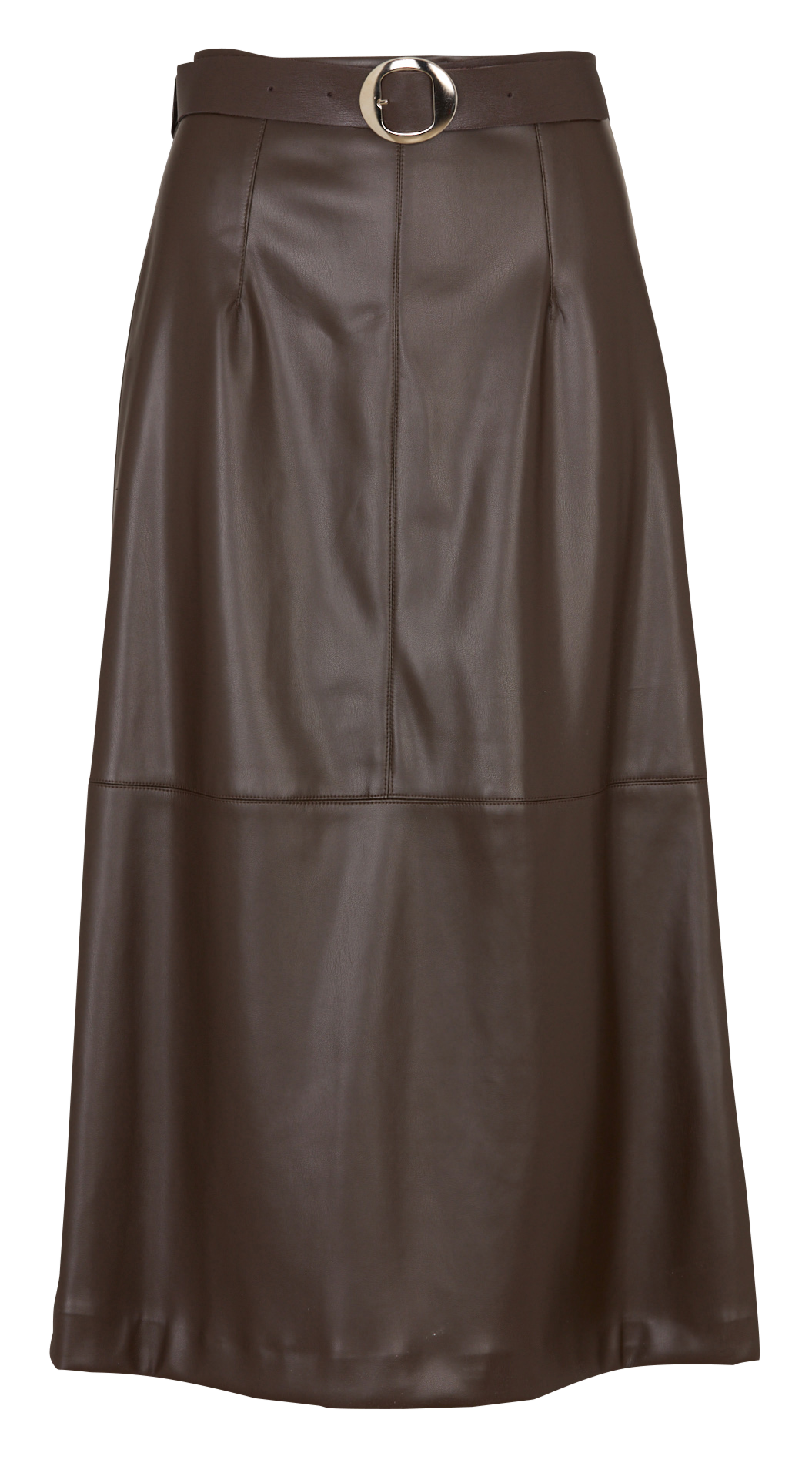 Jupe longue effet cuir IMPERIAL Marron