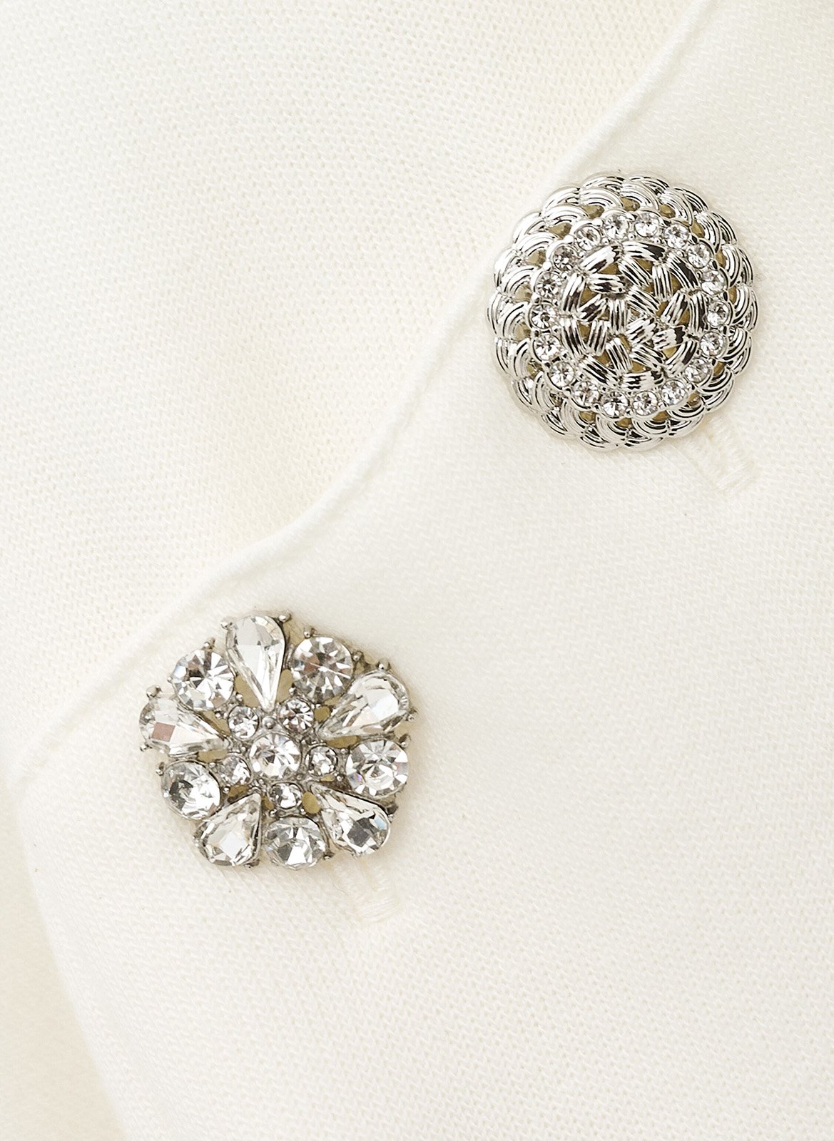 Sweat droit à capuche uni et boutons bijoux BA&SH Beige