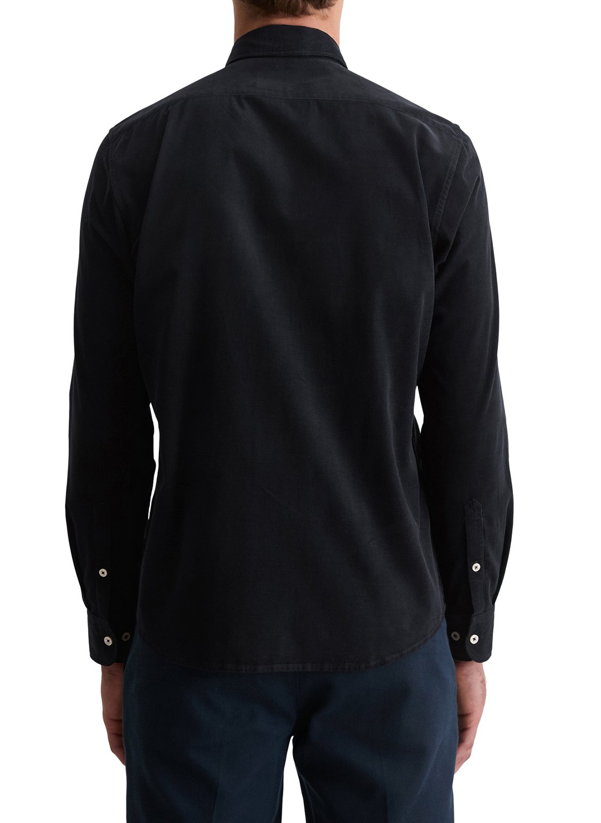 Baumwollbluse mit amerikanischem Kragen MARC O'POLO Blau