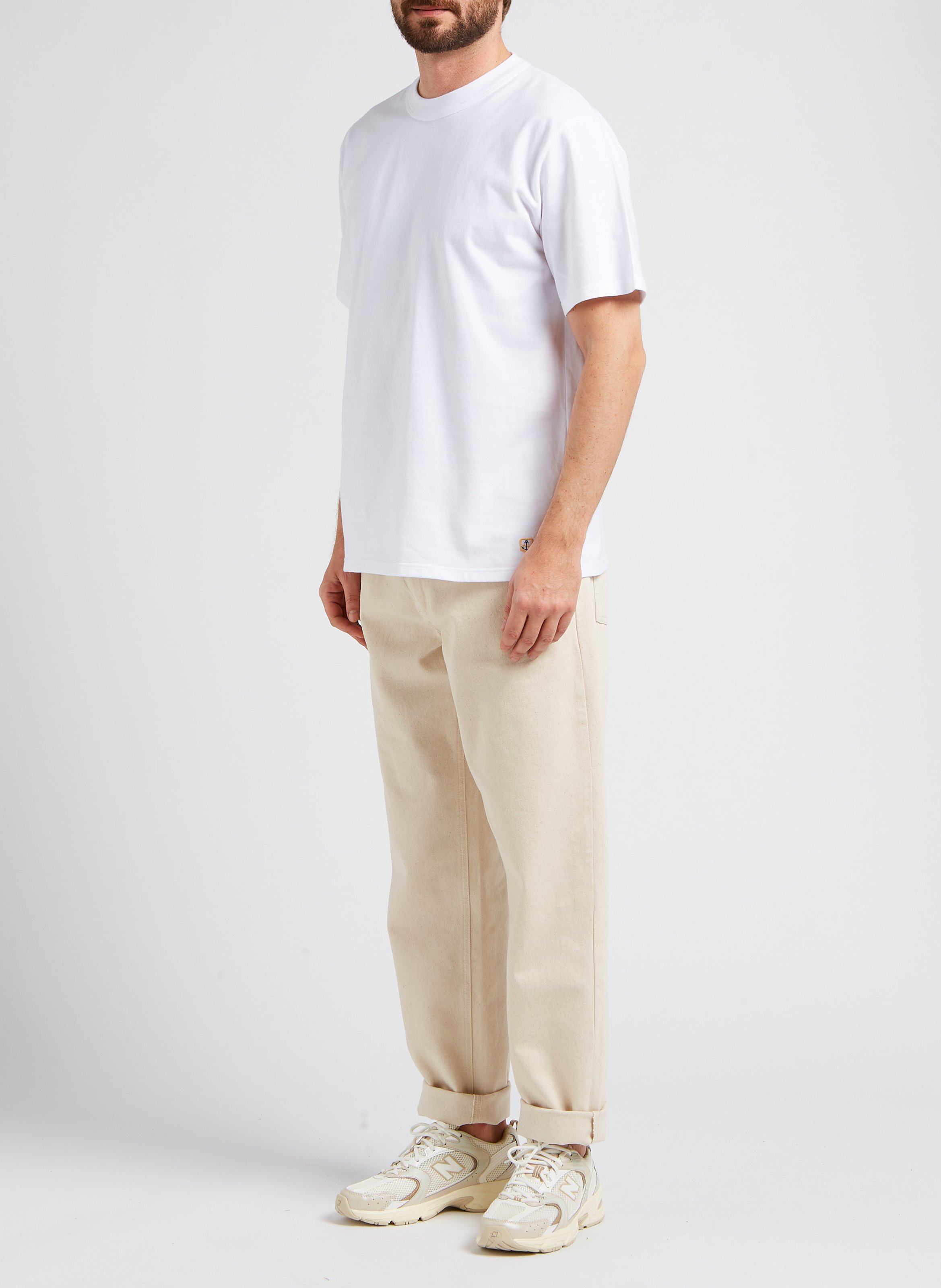 Casual jeans van biokatoen LES DEUX Beige