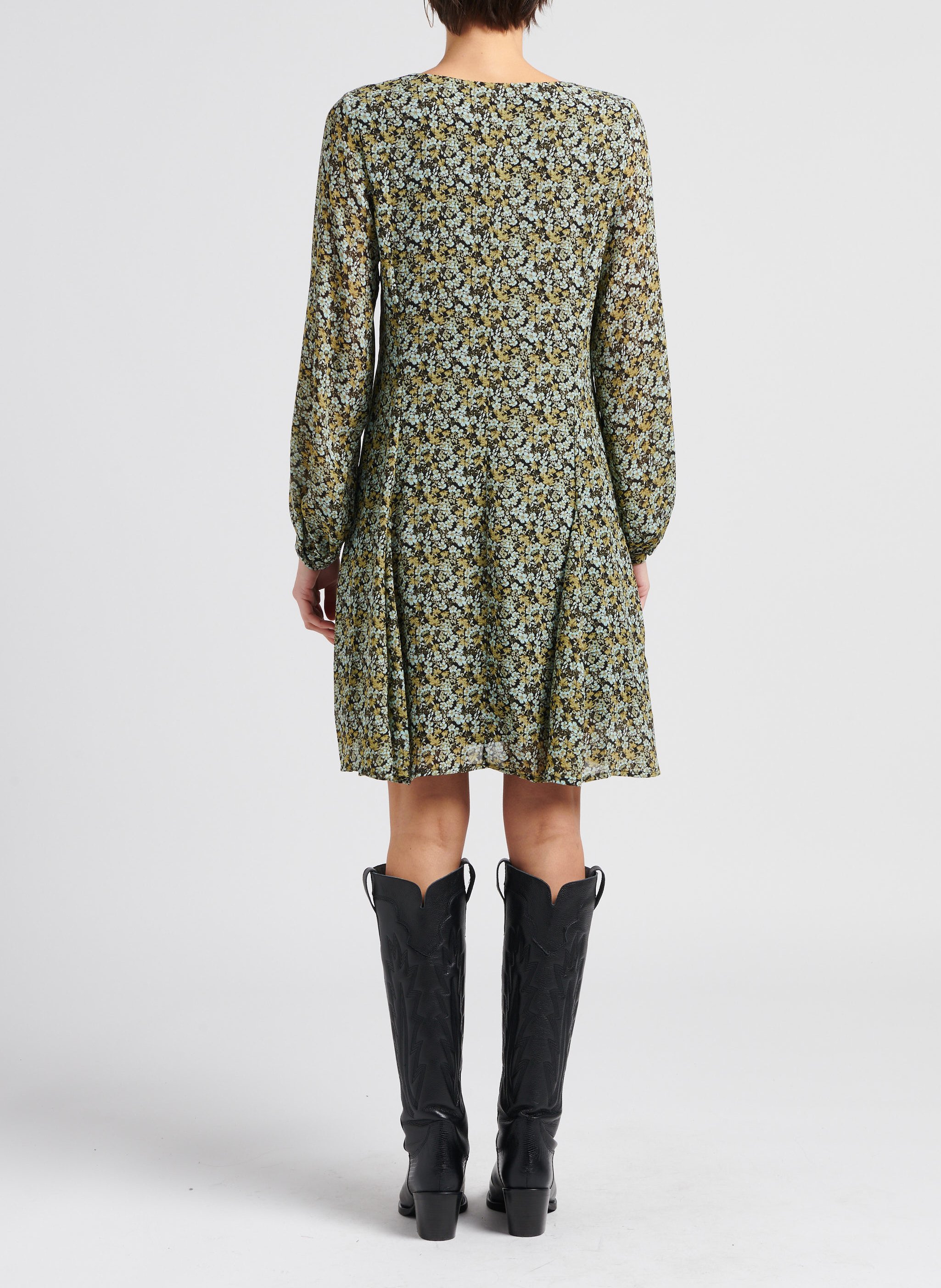 Short A-line dress MOSS COPENHAGEN Green