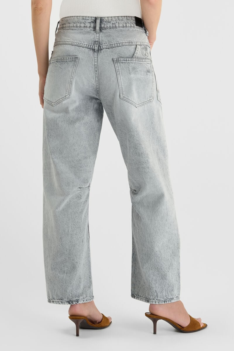 Loose jeans, wide leg, length 34 LE TEMPS DES CERISES Grey