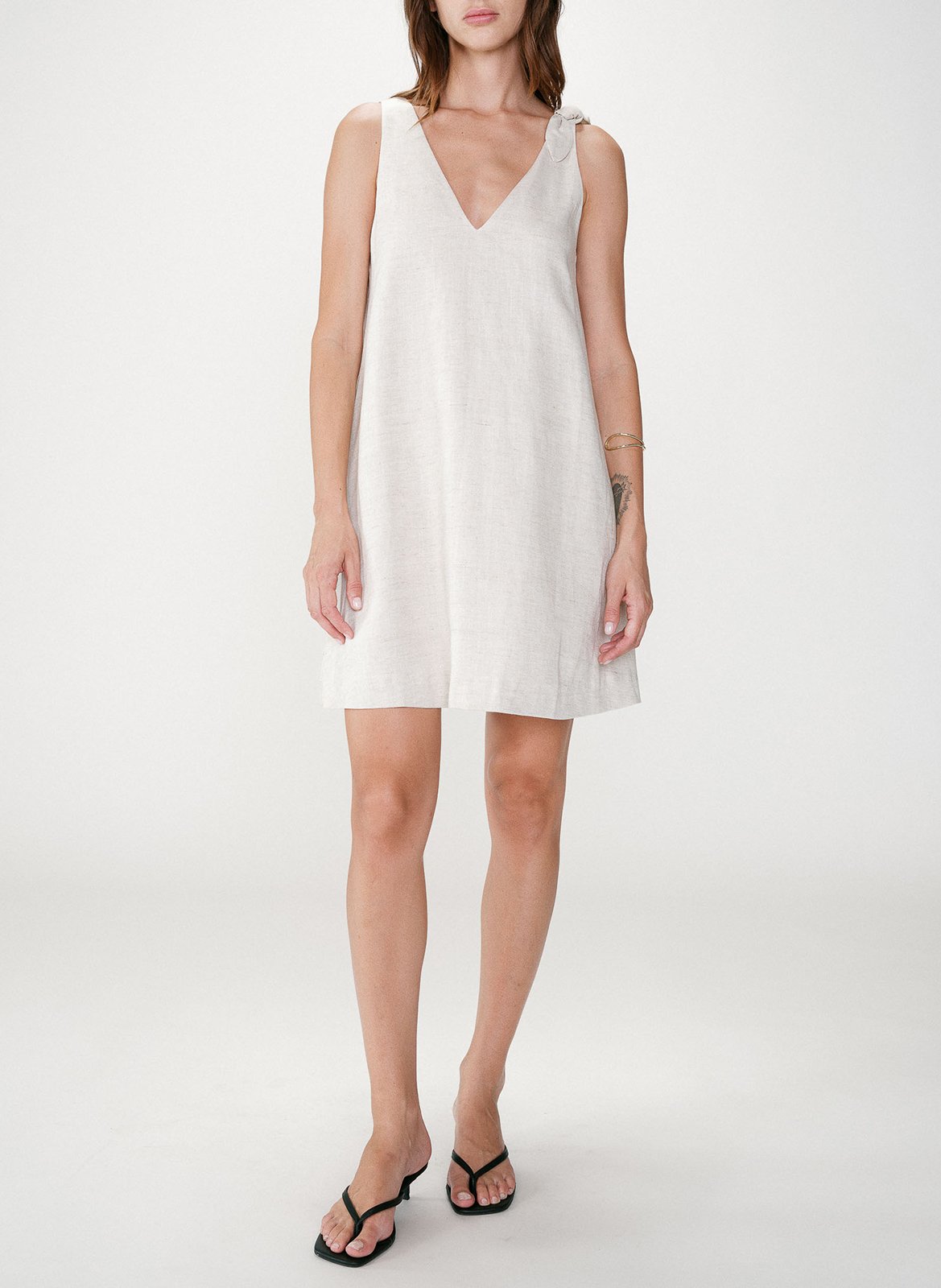 Korte jurk met kraag GRACE ET MILA Beige