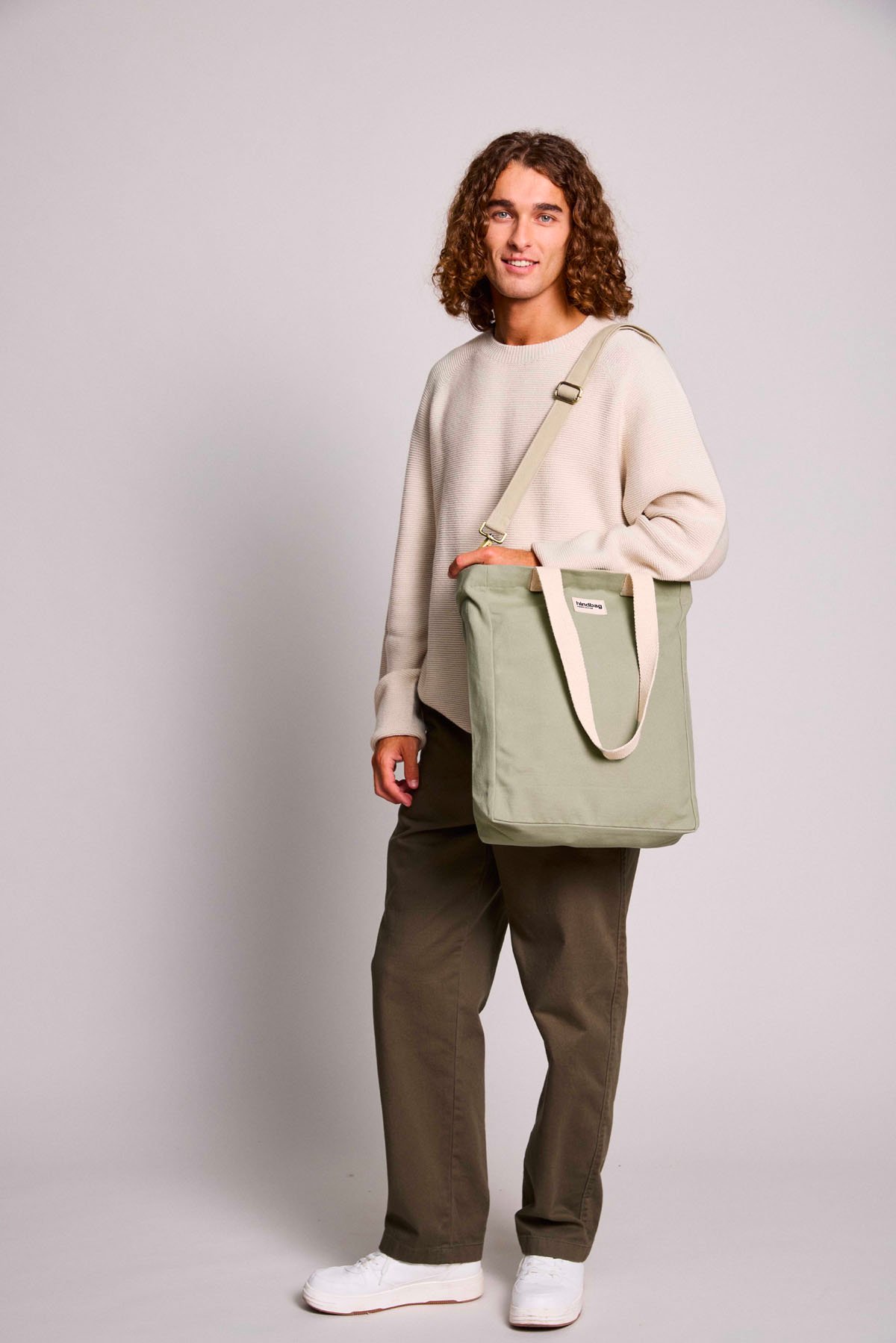 Cotton tote bag HINDBAG Green