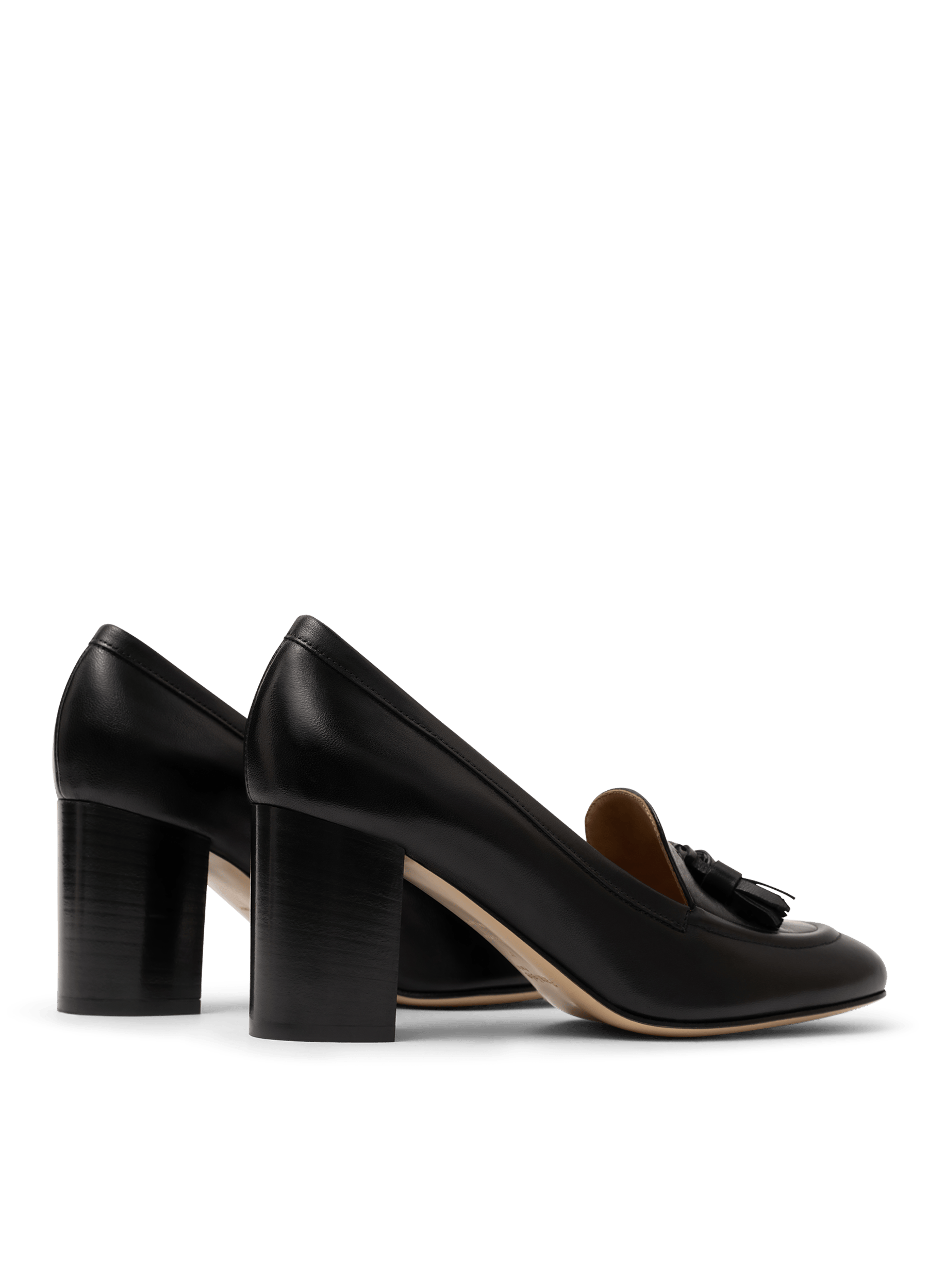 Black soft nappa leather pumps PARALLELE PARIS Black