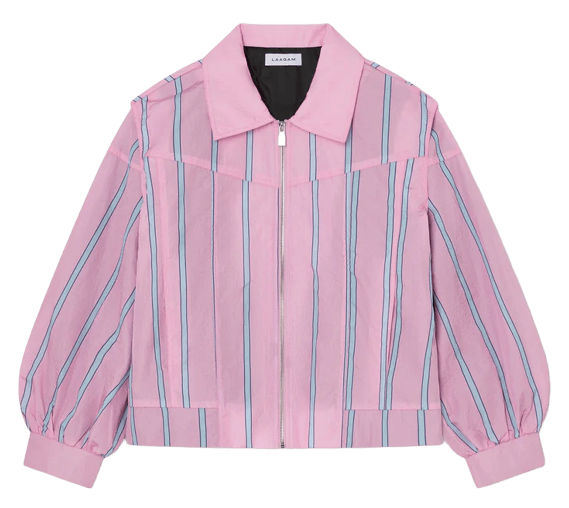 Veste à rayures col classique LAAGAM Rose
