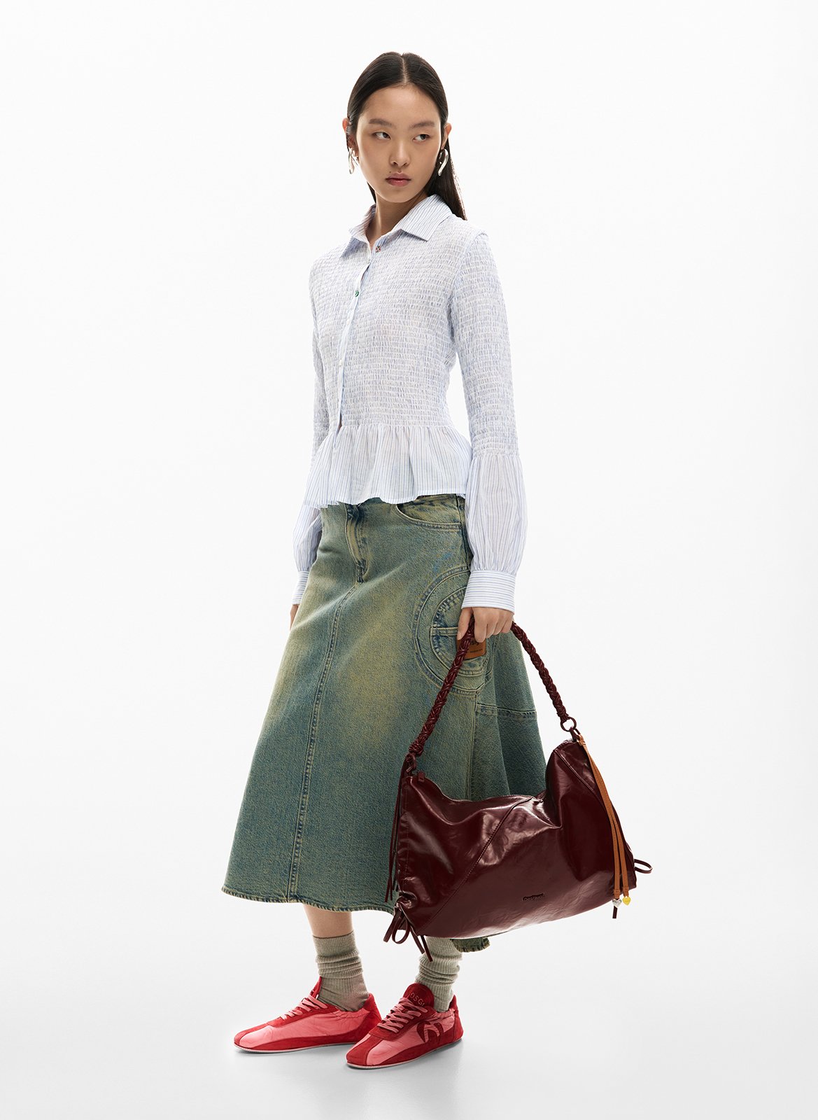Cabas effet cuir DESIGUAL Rouge