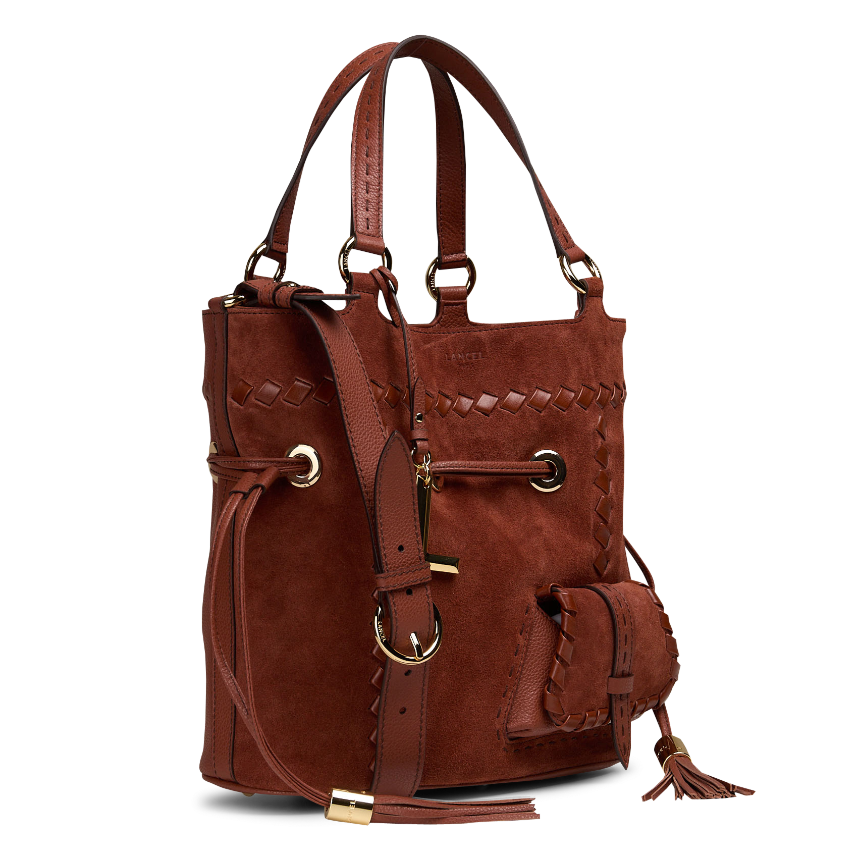 Suède buideltas LANCEL Oranje