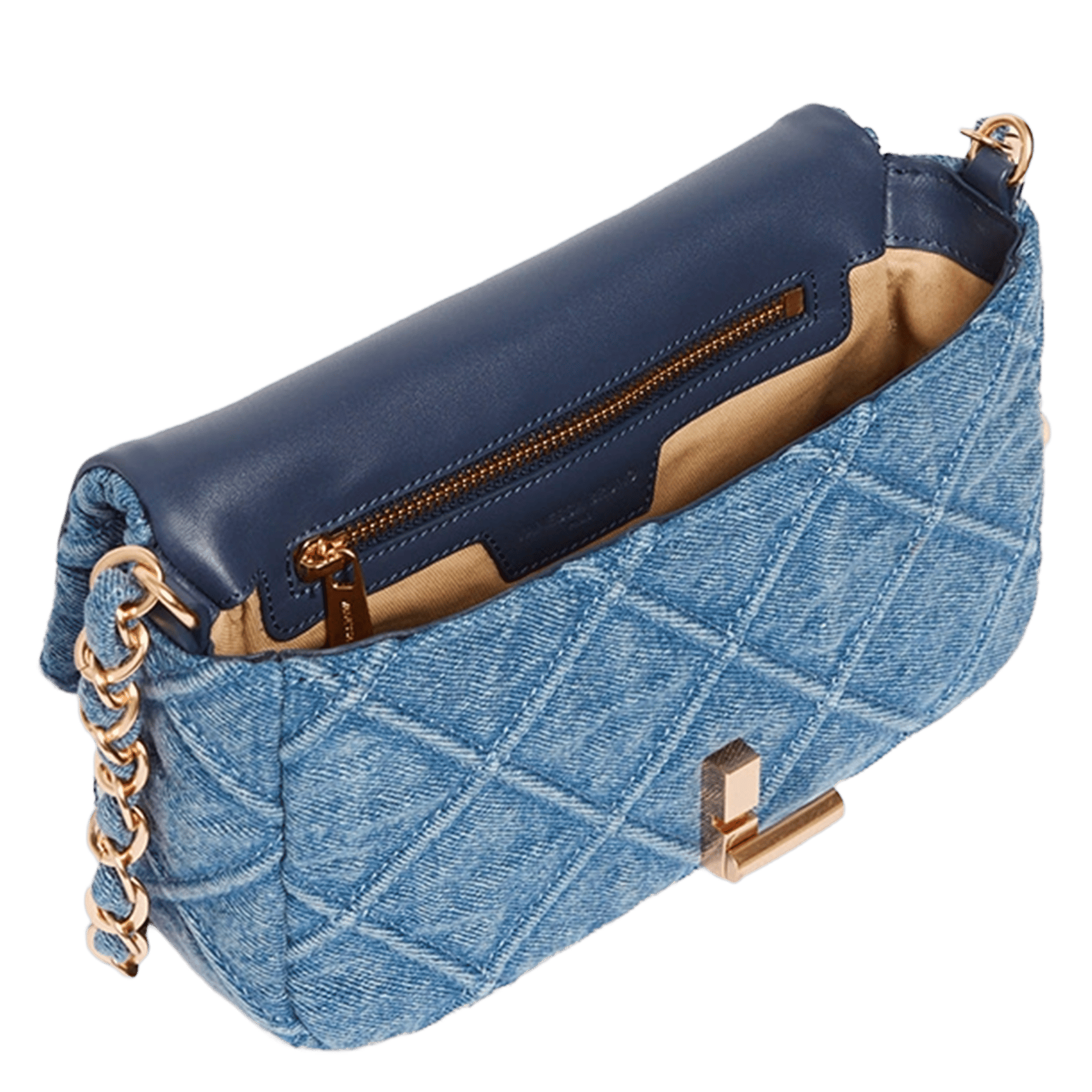 Sac bandoulière en coton VANESSA BRUNO Bleu