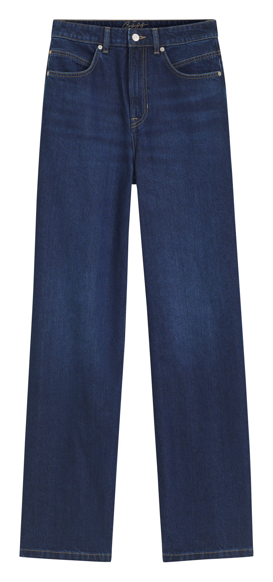 Cotton-blend straight-leg jeans BOSS Blue