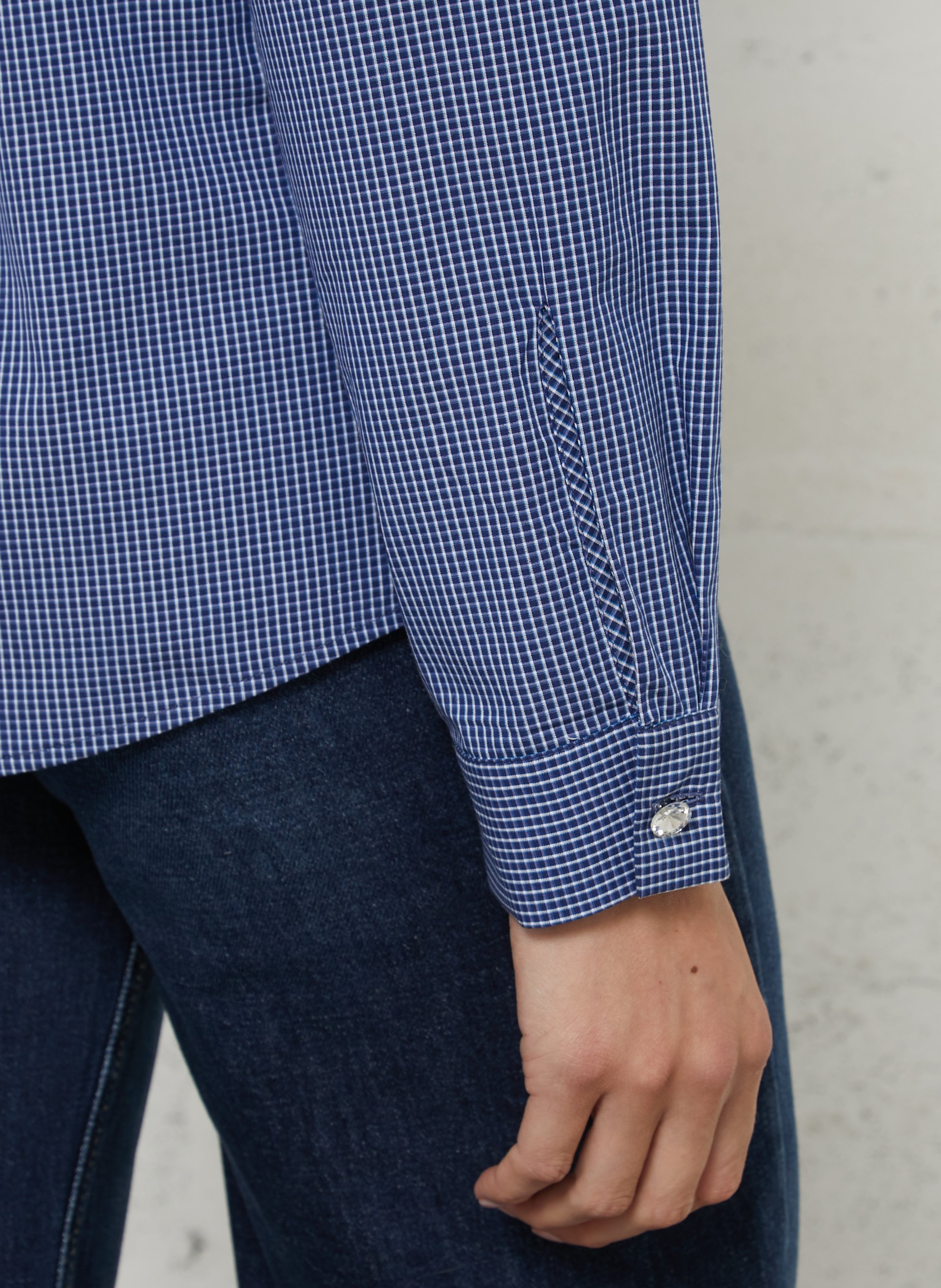 Katoenen blouse met klassieke kraag LIU JO Zwart