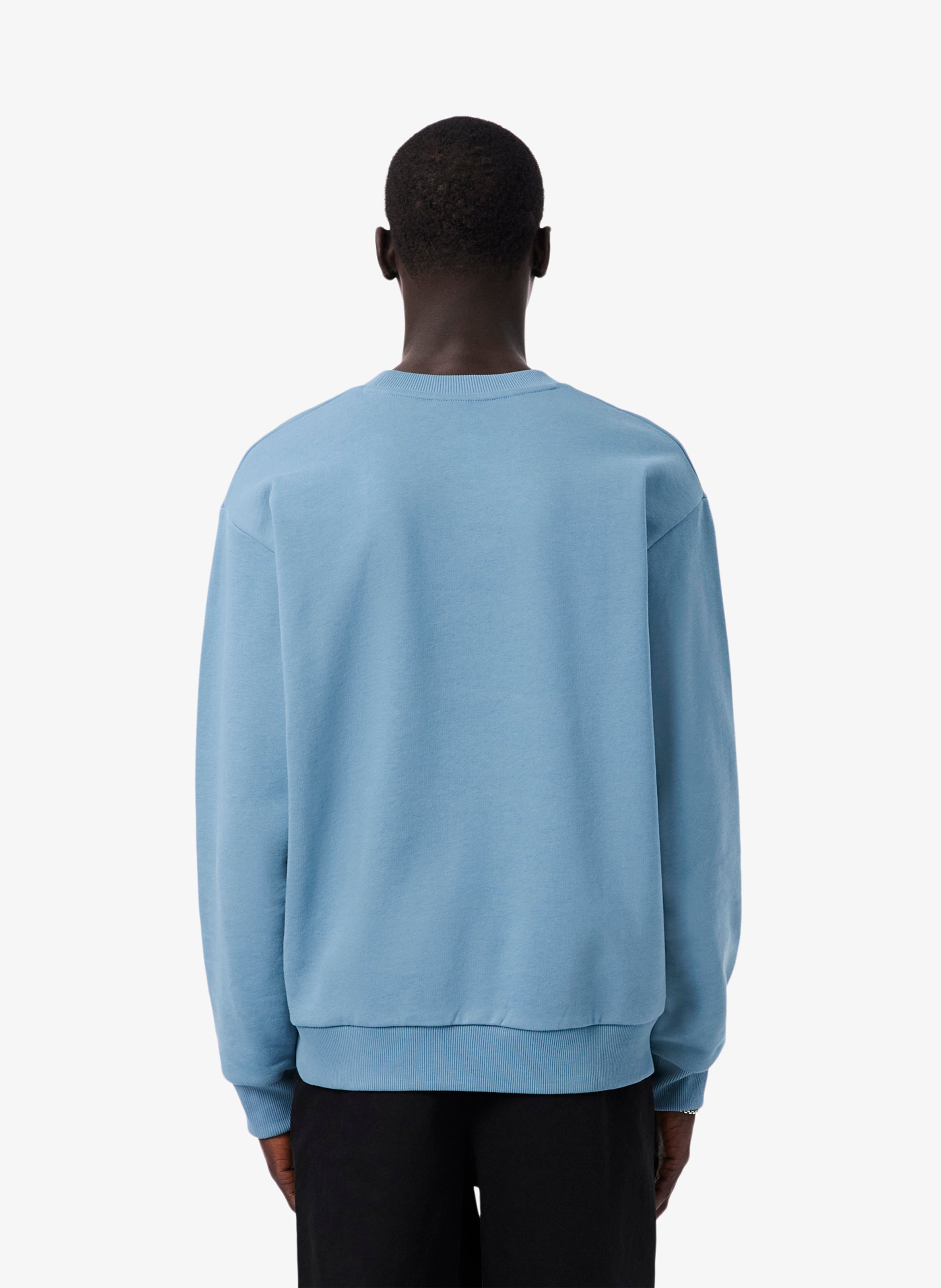 Rundhals-Sweatshirt aus Baumwoll-Mix LACOSTE Blau