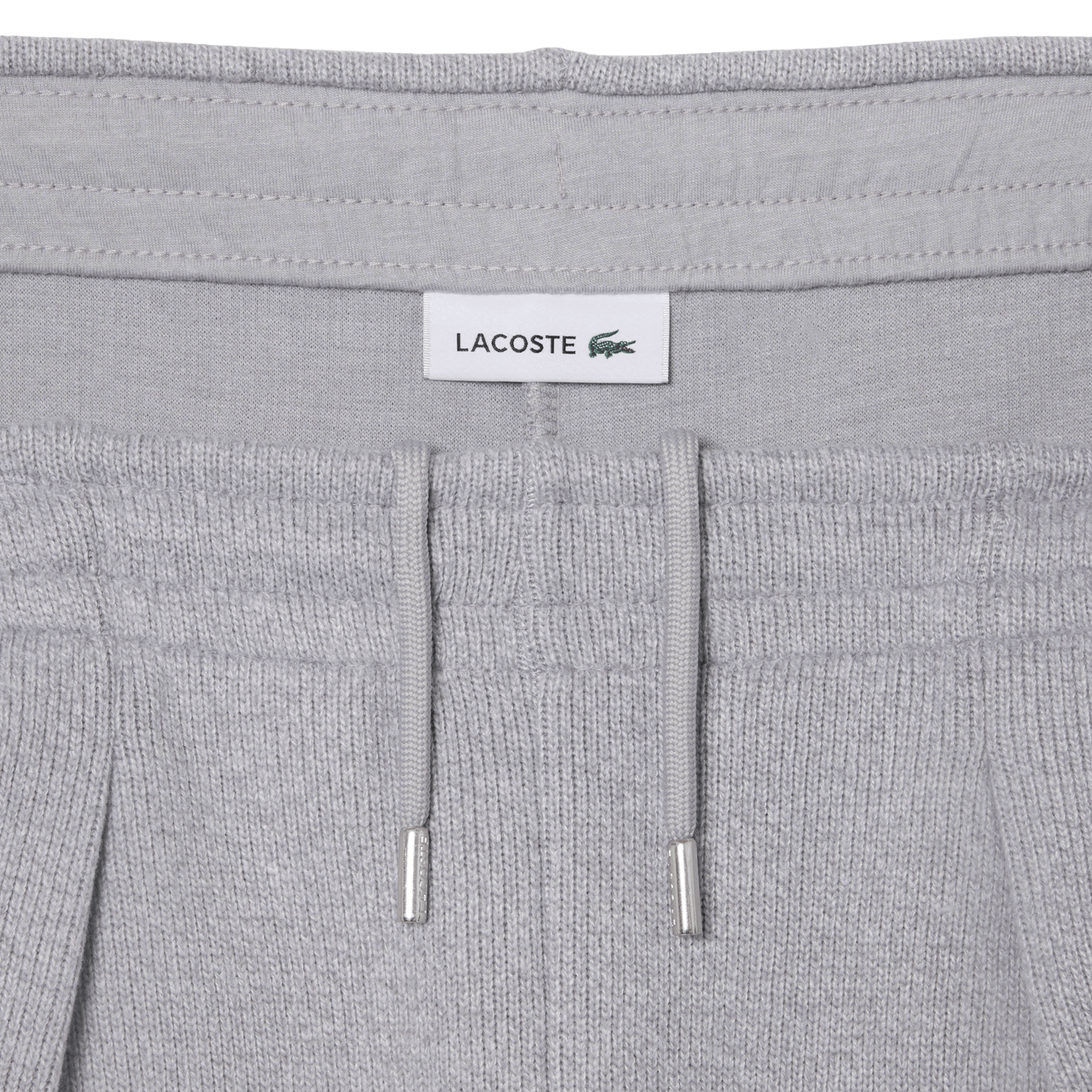 Jogging droit en coton mélangé LACOSTE Gris